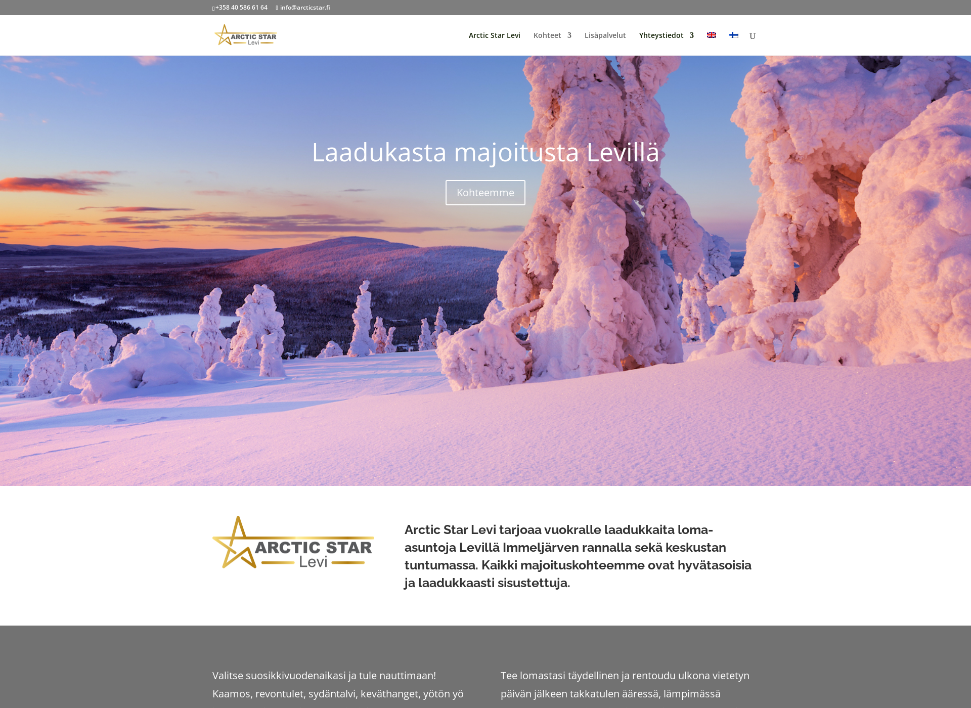 Näyttökuva arcticstar.fi