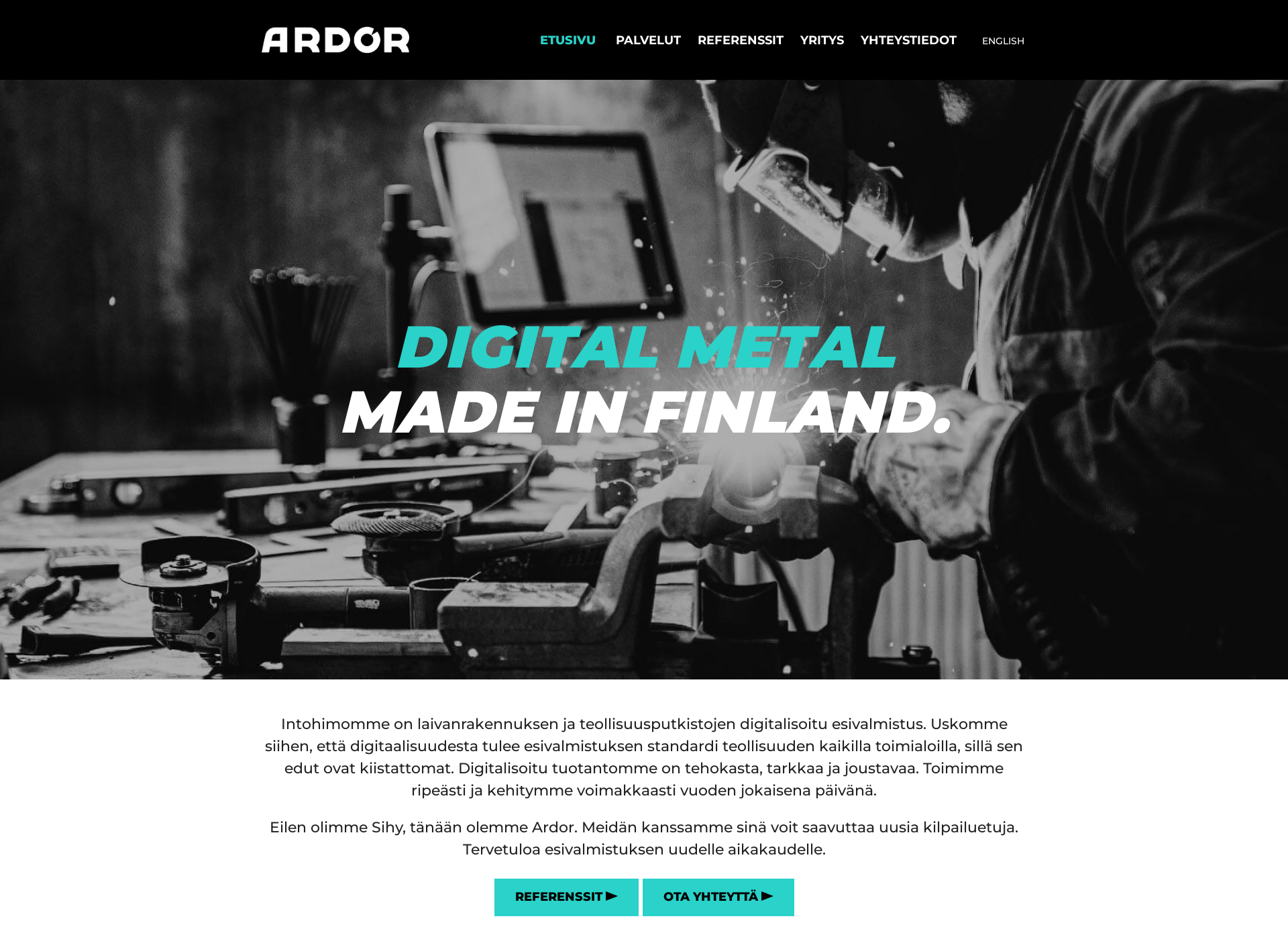 Screenshot for ardor.fi