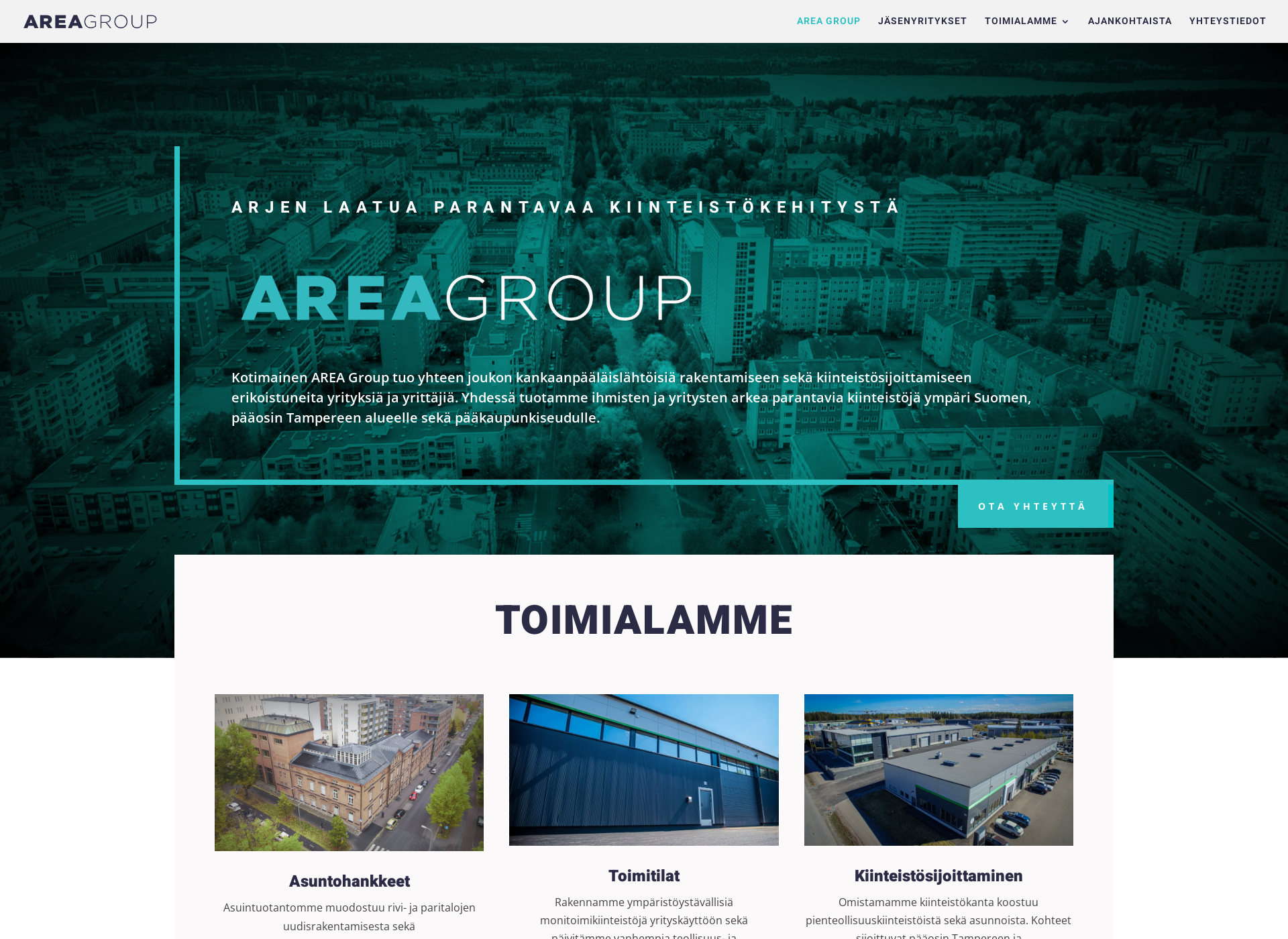 Screenshot for areagroup.fi