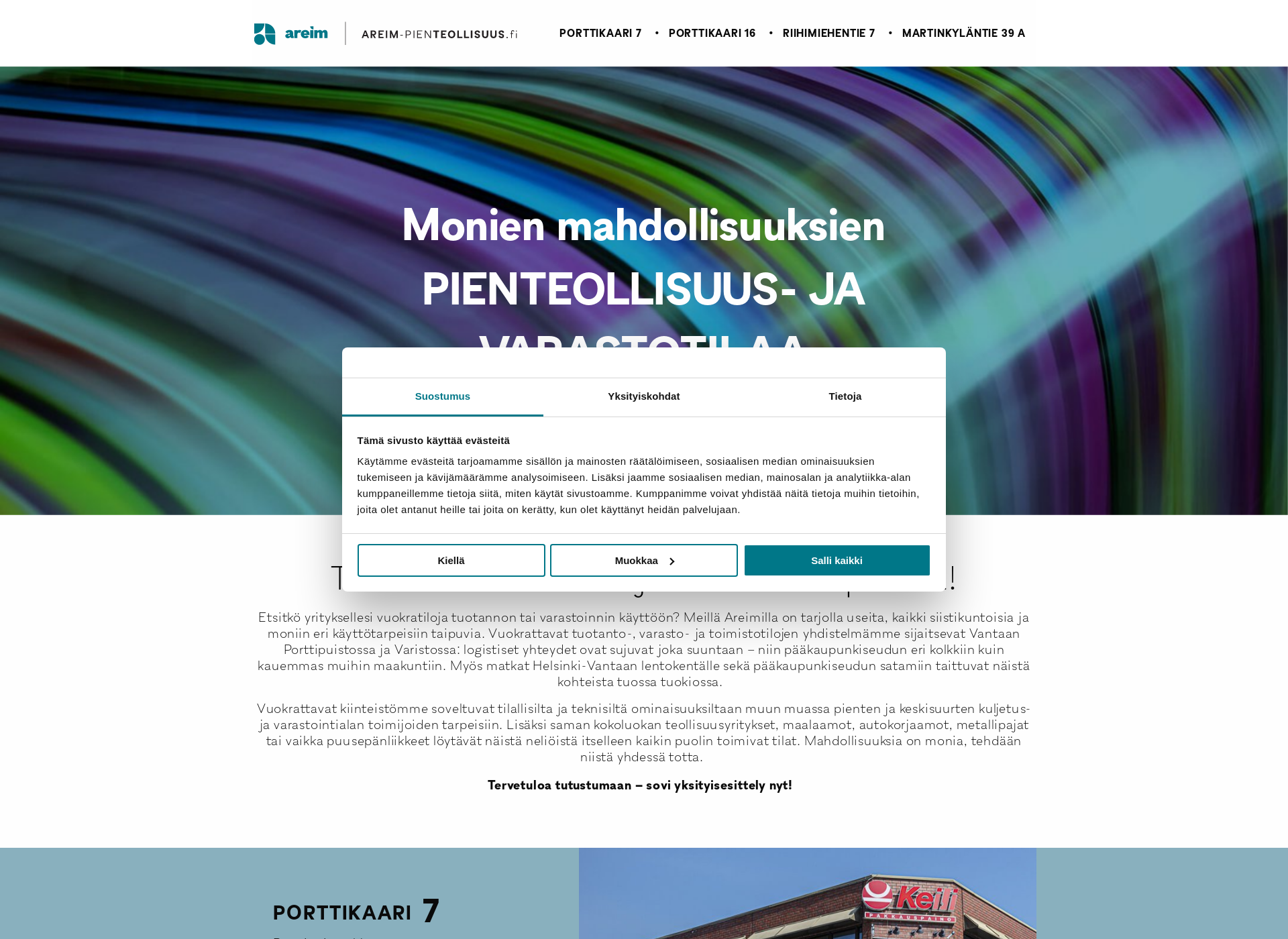 Screenshot for areim-pienteollisuus.fi