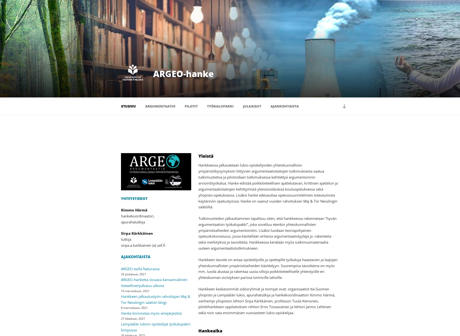 Screenshot for argeo.fi