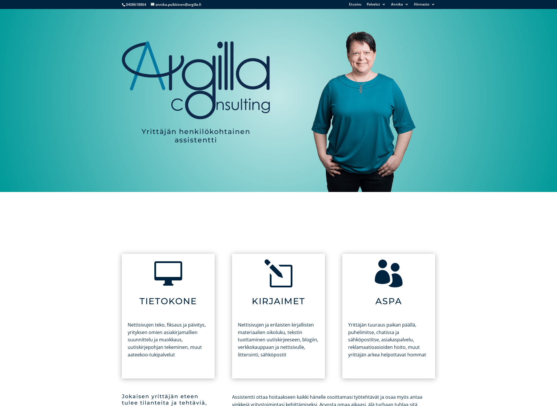 Screenshot for argilla.fi