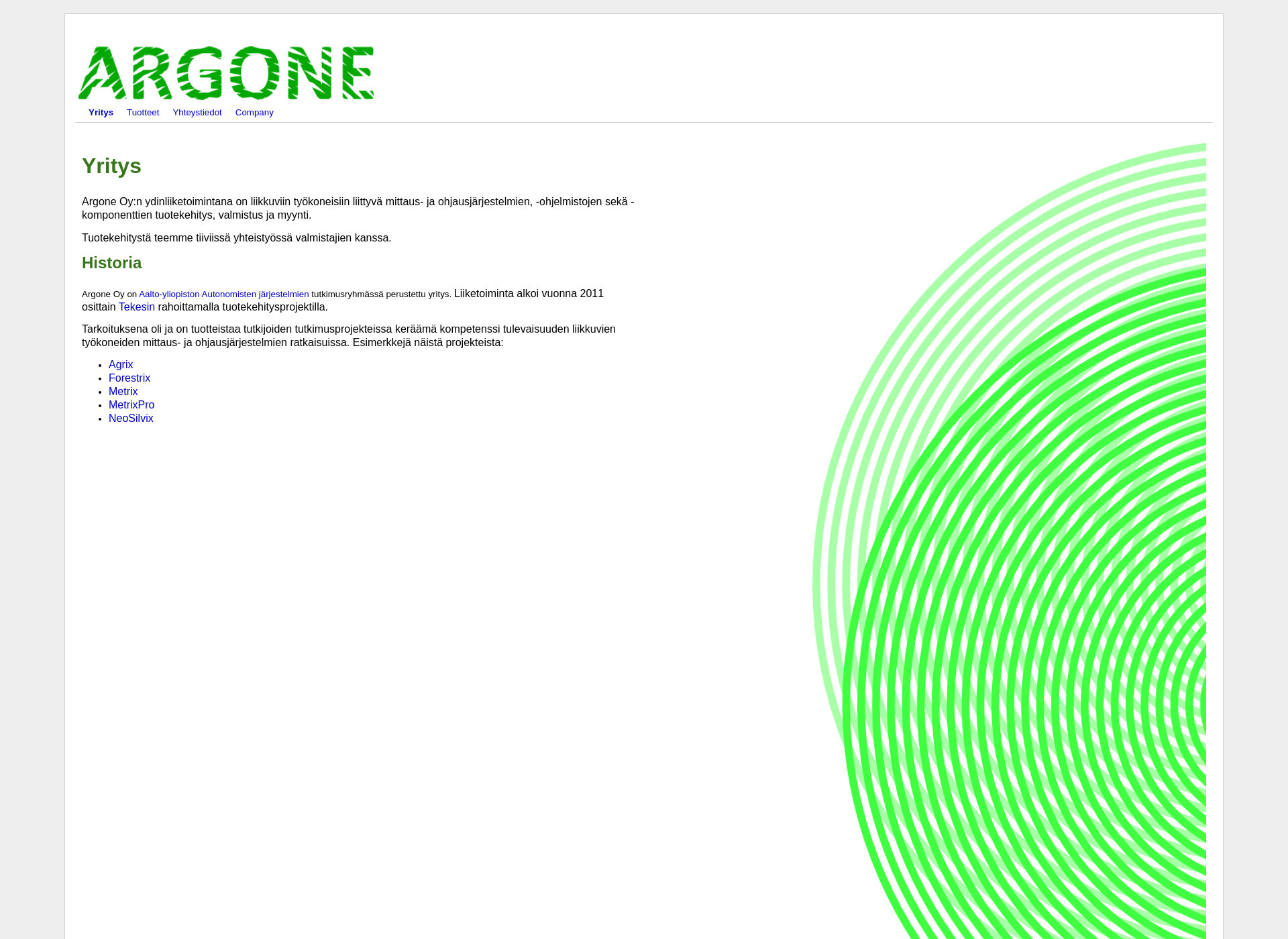Screenshot for argone.fi