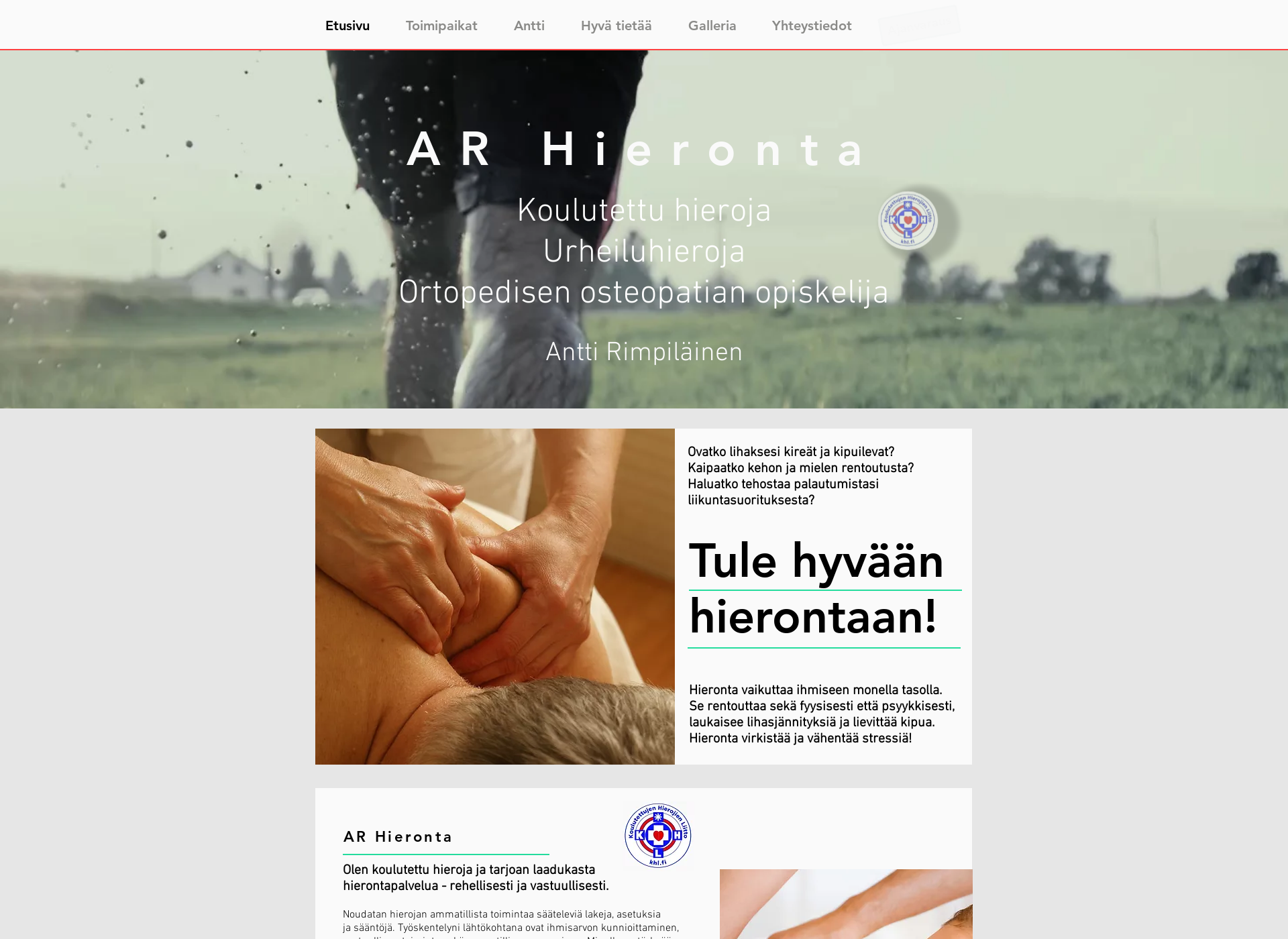 Screenshot for arhieronta.fi