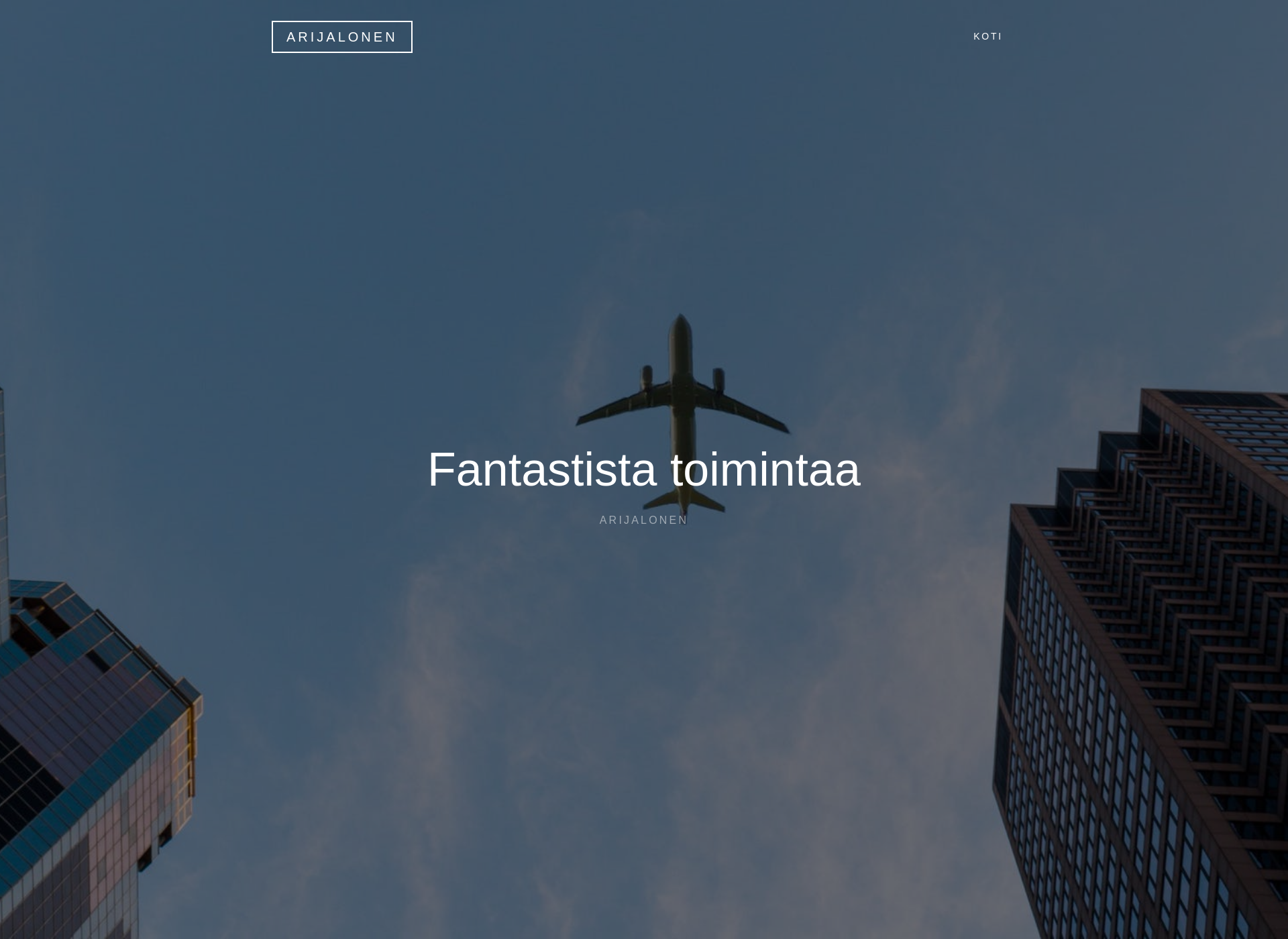 Screenshot for arijalonen.fi