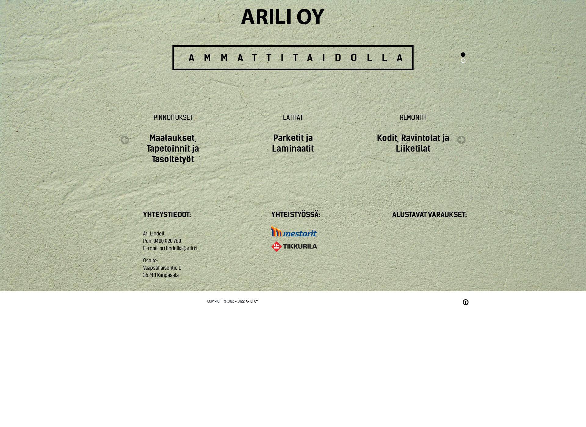 Screenshot for arili.fi