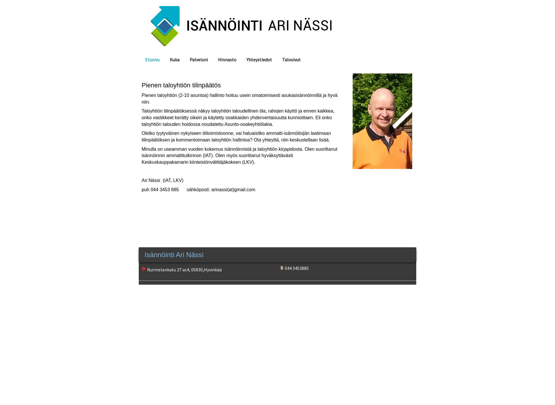 Screenshot for arinassi.fi