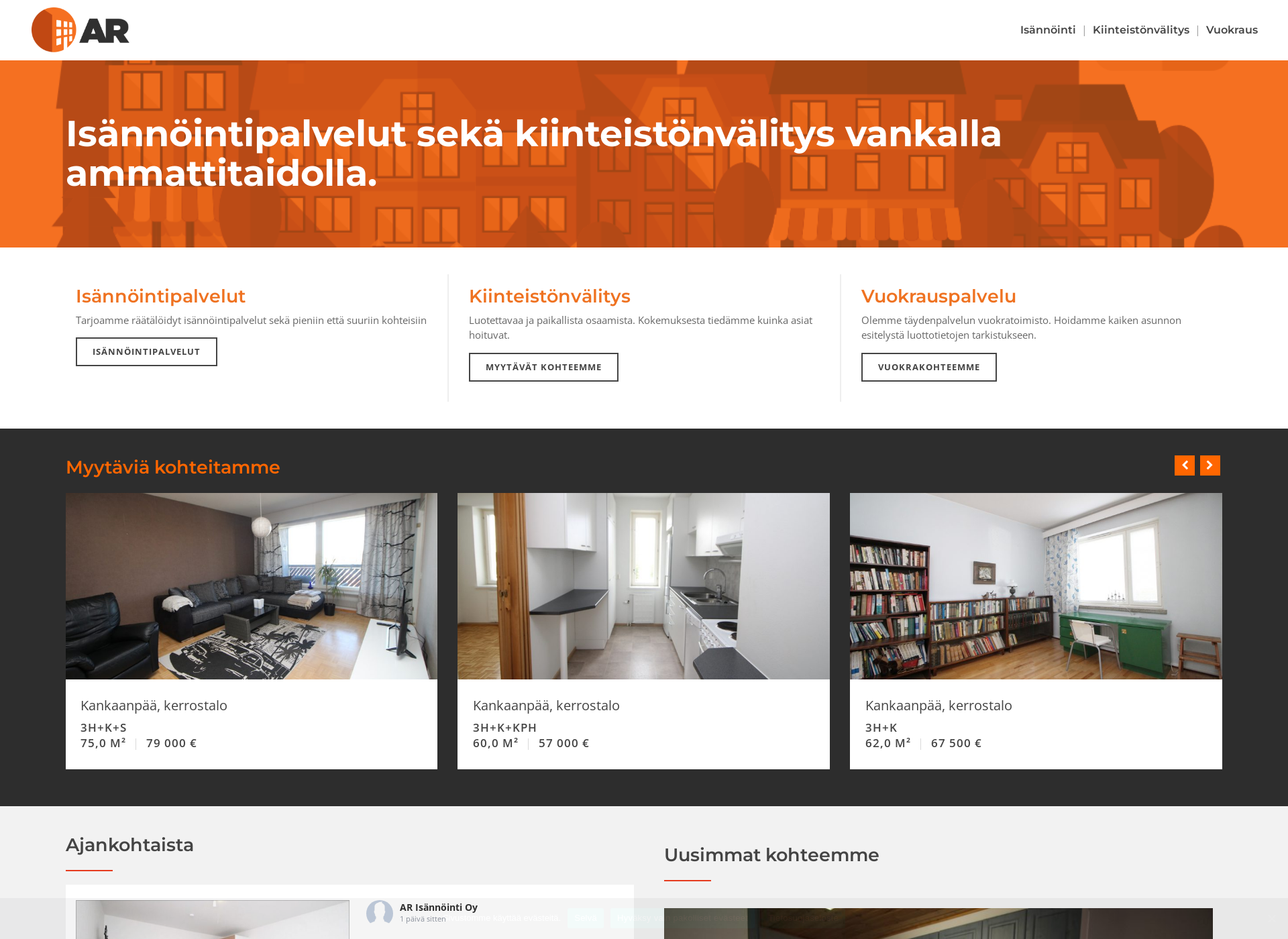 Screenshot for arisannointi.fi