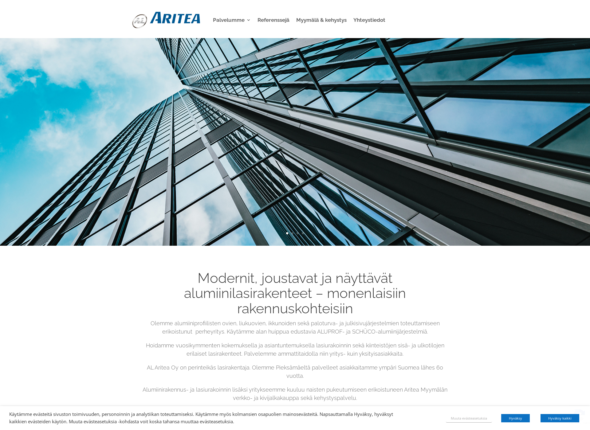 Screenshot for aritea.fi