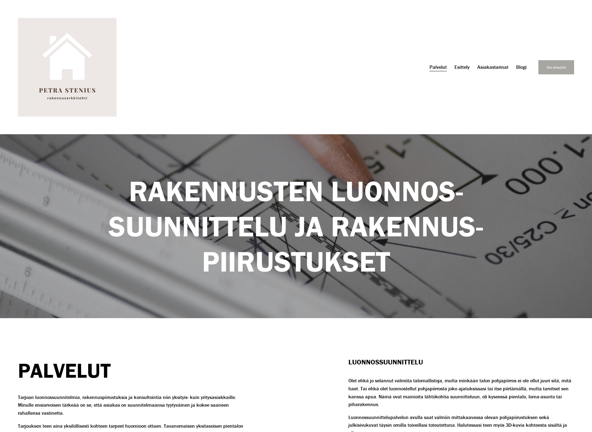 Skärmdump för ark-stenius.fi