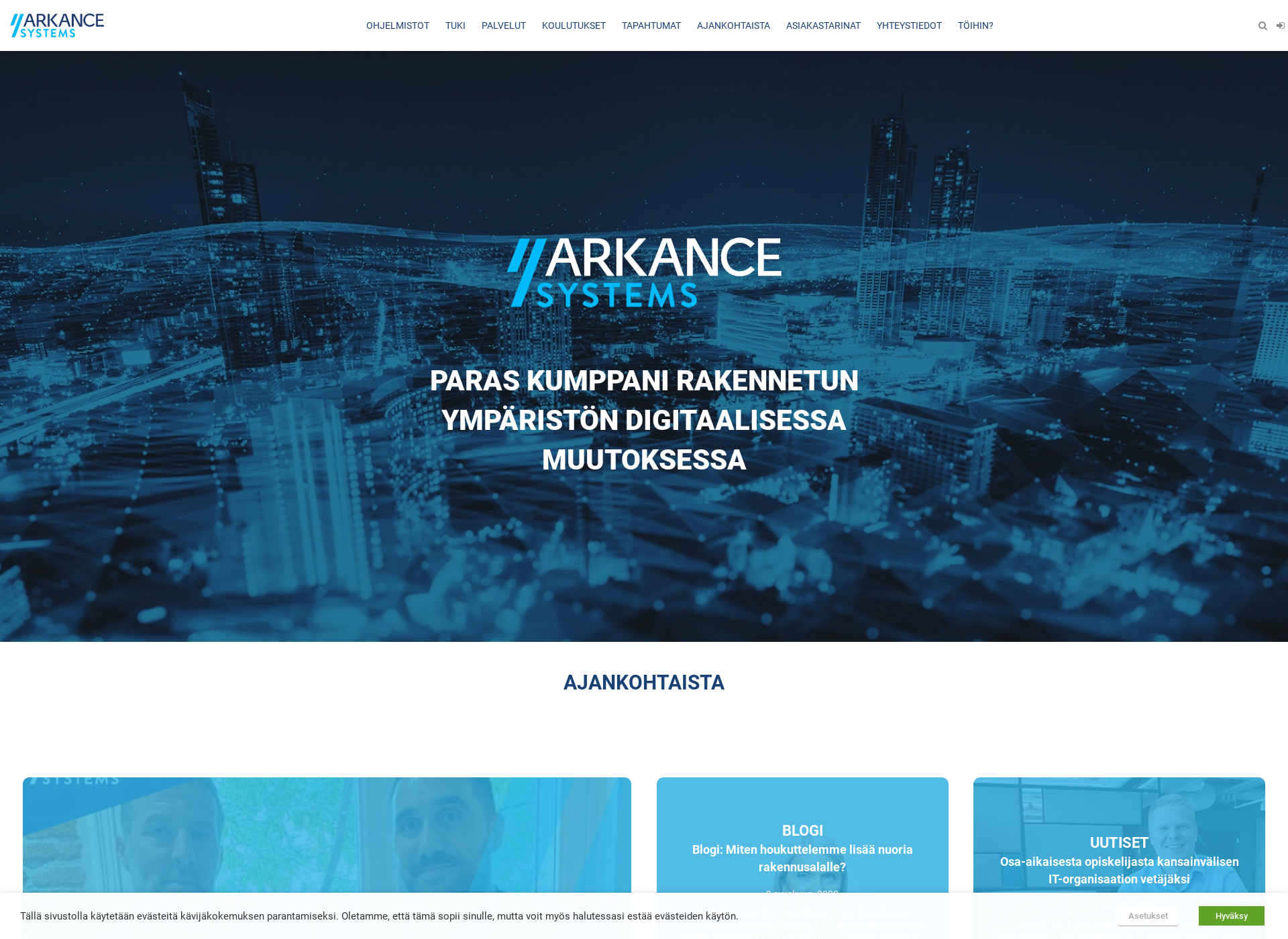 Screenshot for arkance-systems.fi