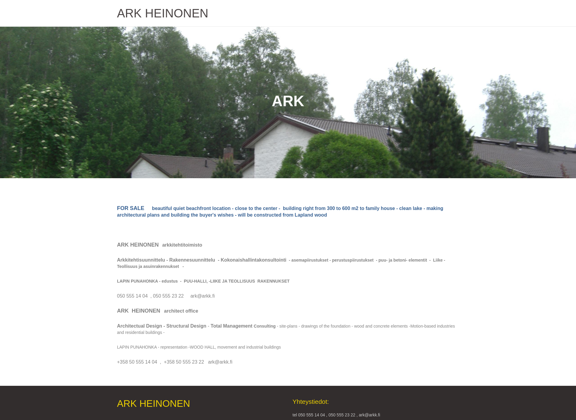 Screenshot for arkk.fi