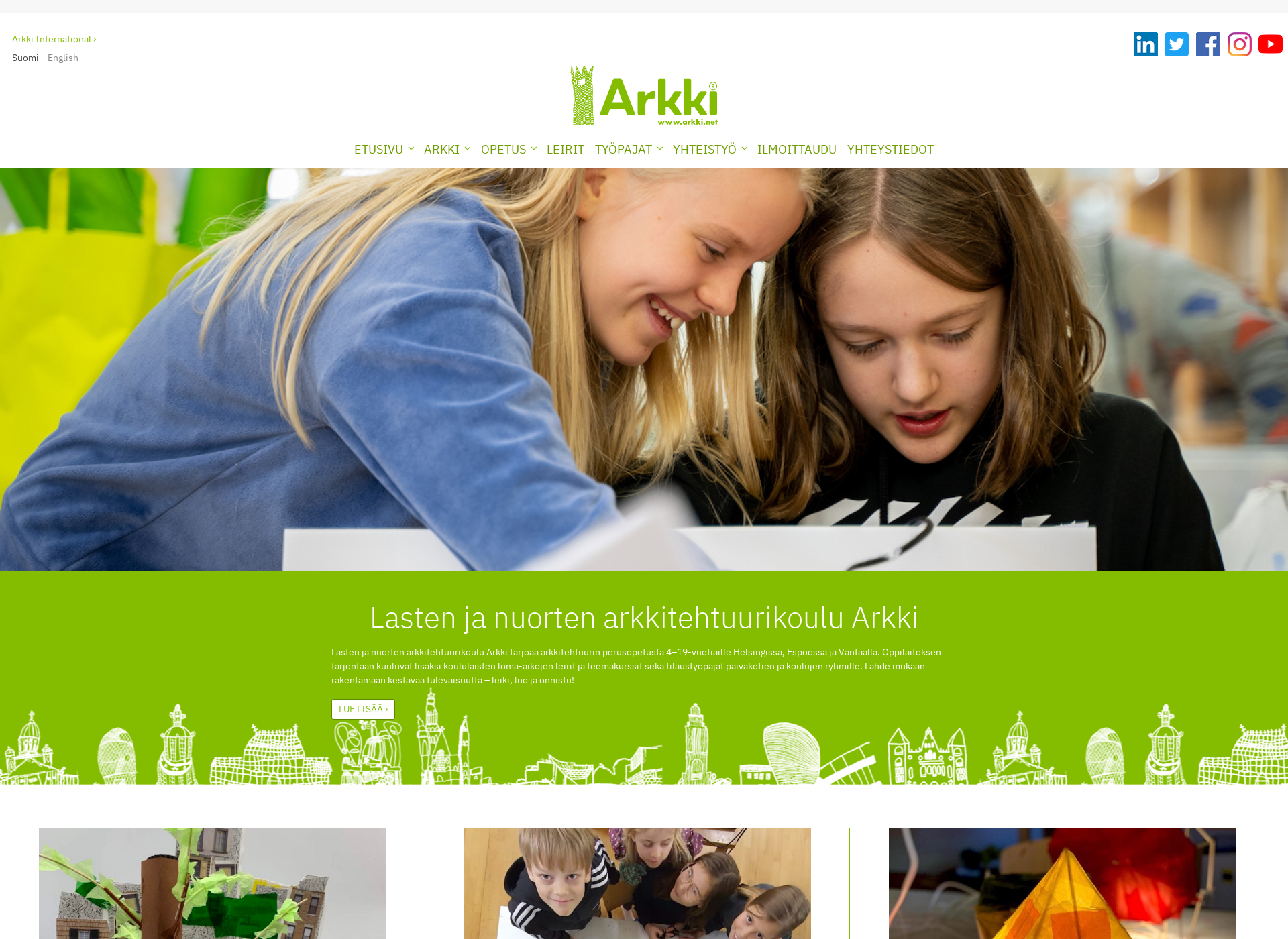 Screenshot for arkki.nu