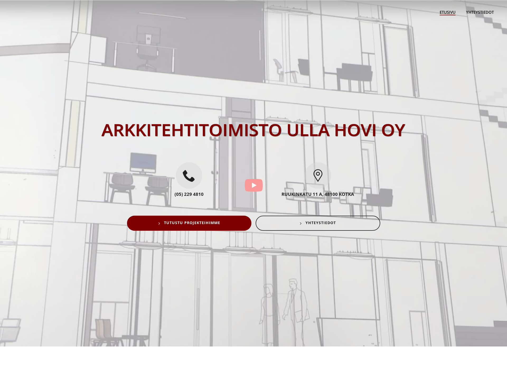 Skärmdump för arkkitehtitoimistoullahovi.fi