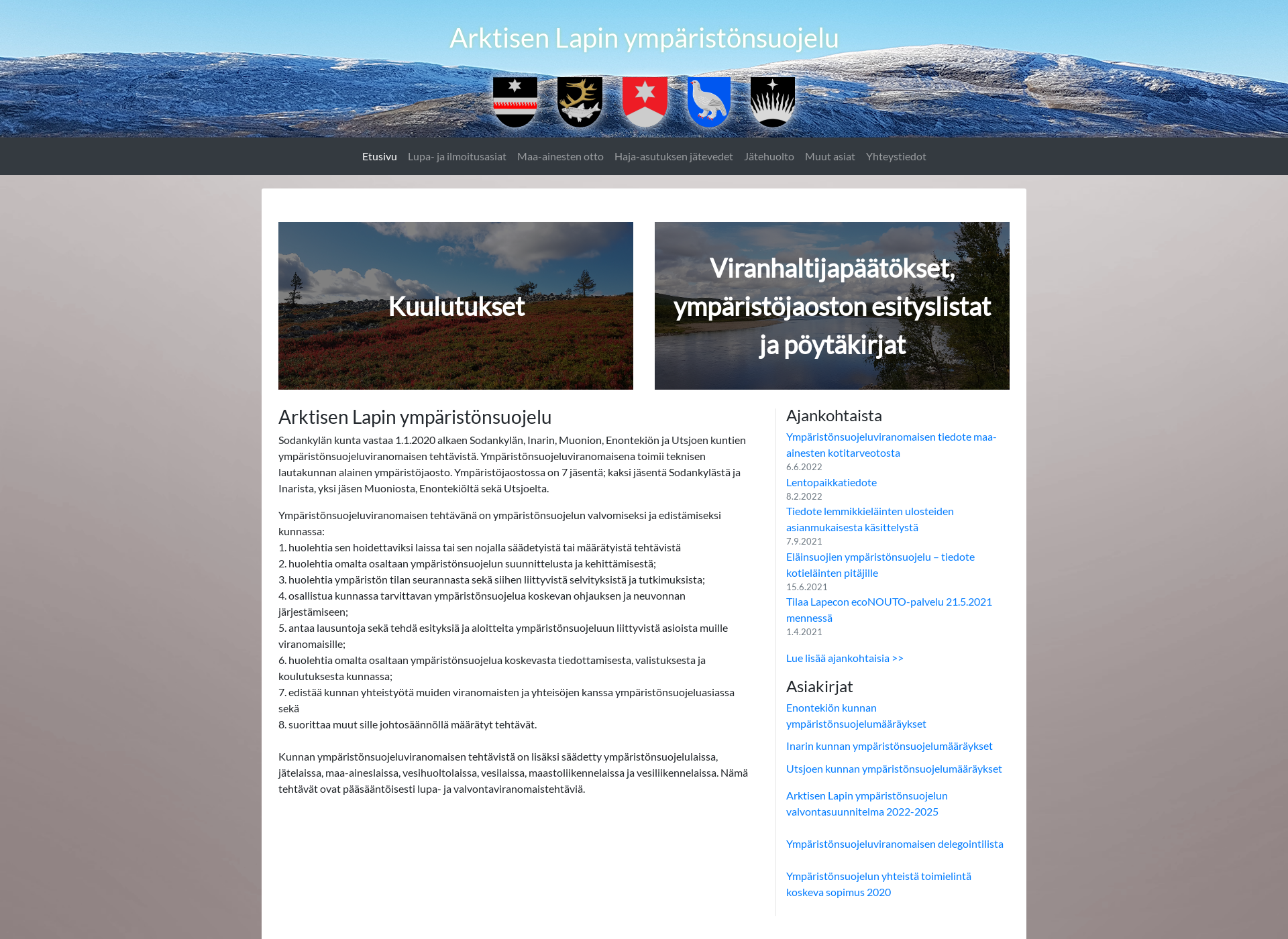 Screenshot for arktisenlapinys.fi