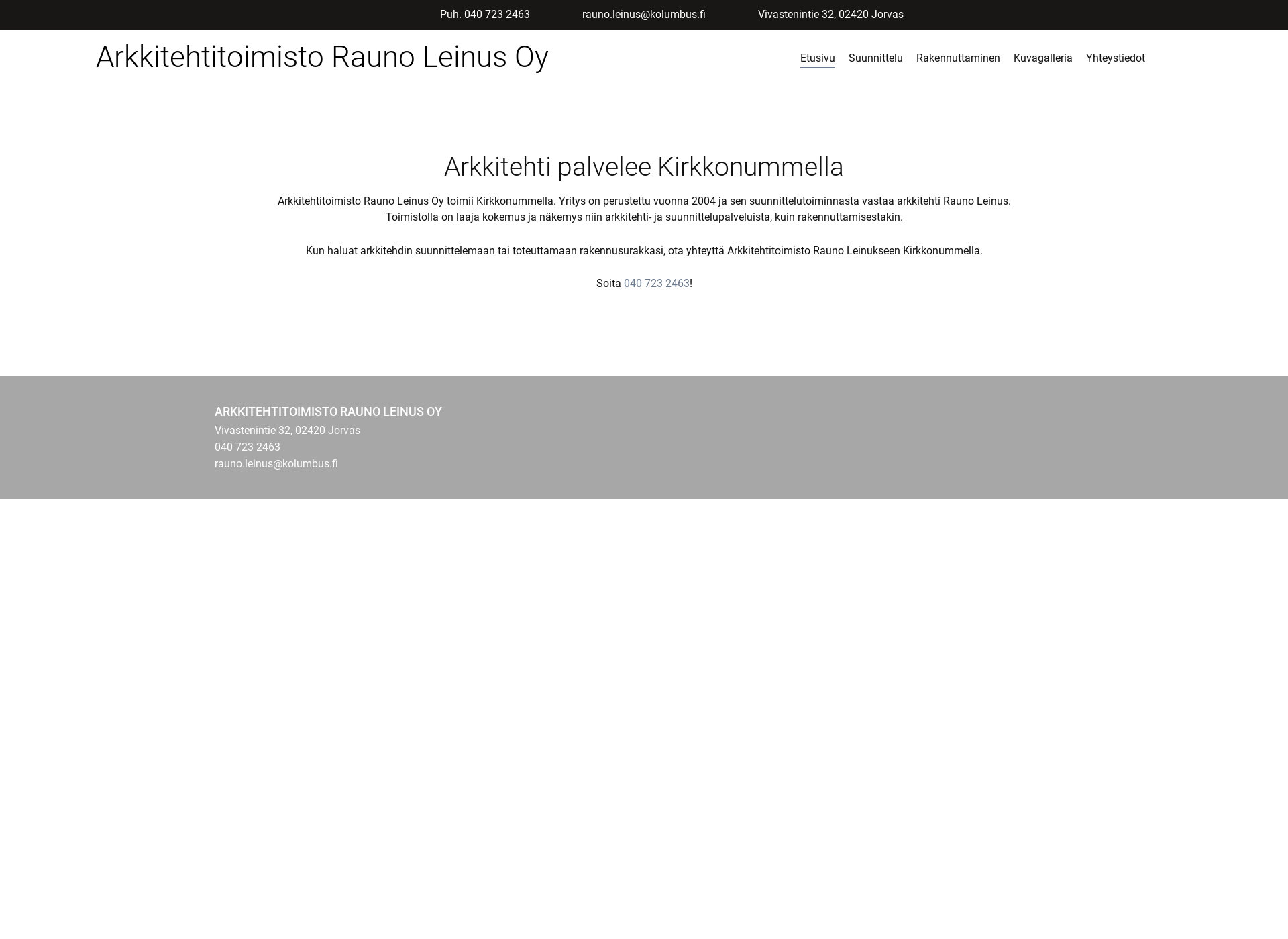 Screenshot for arktsto-rleinus.fi