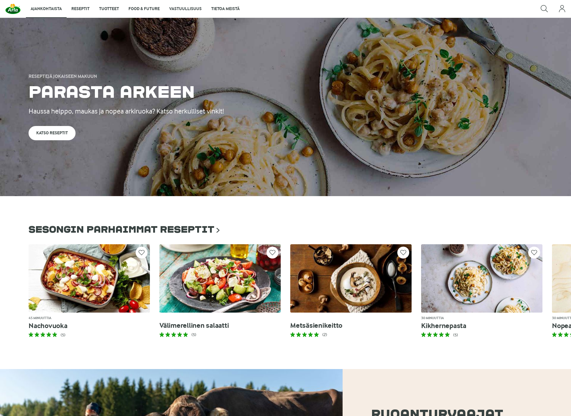 Screenshot for arlafoods.fi