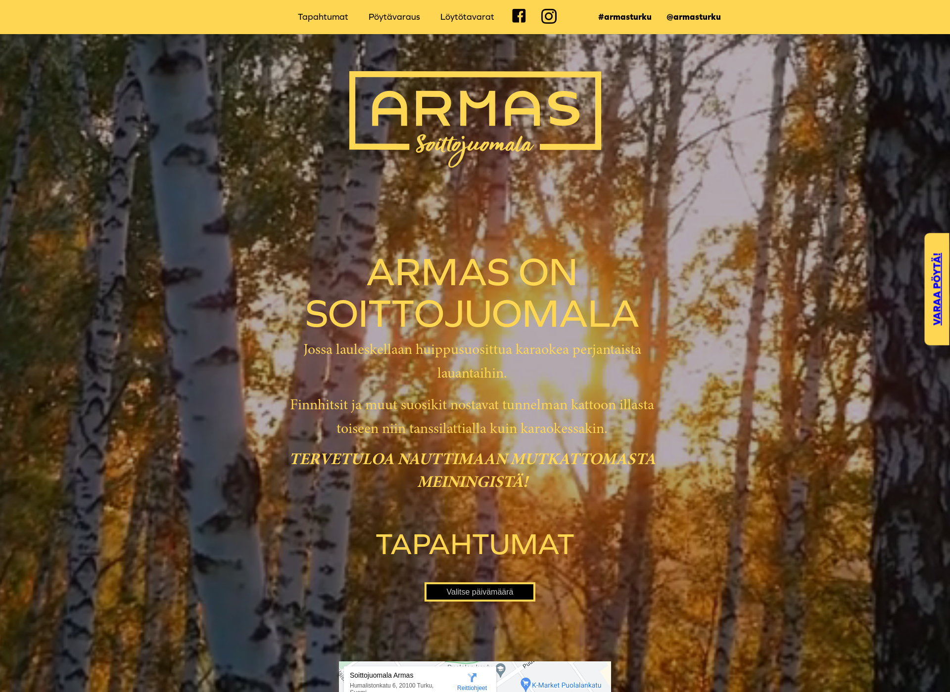 Screenshot for armasturku.fi