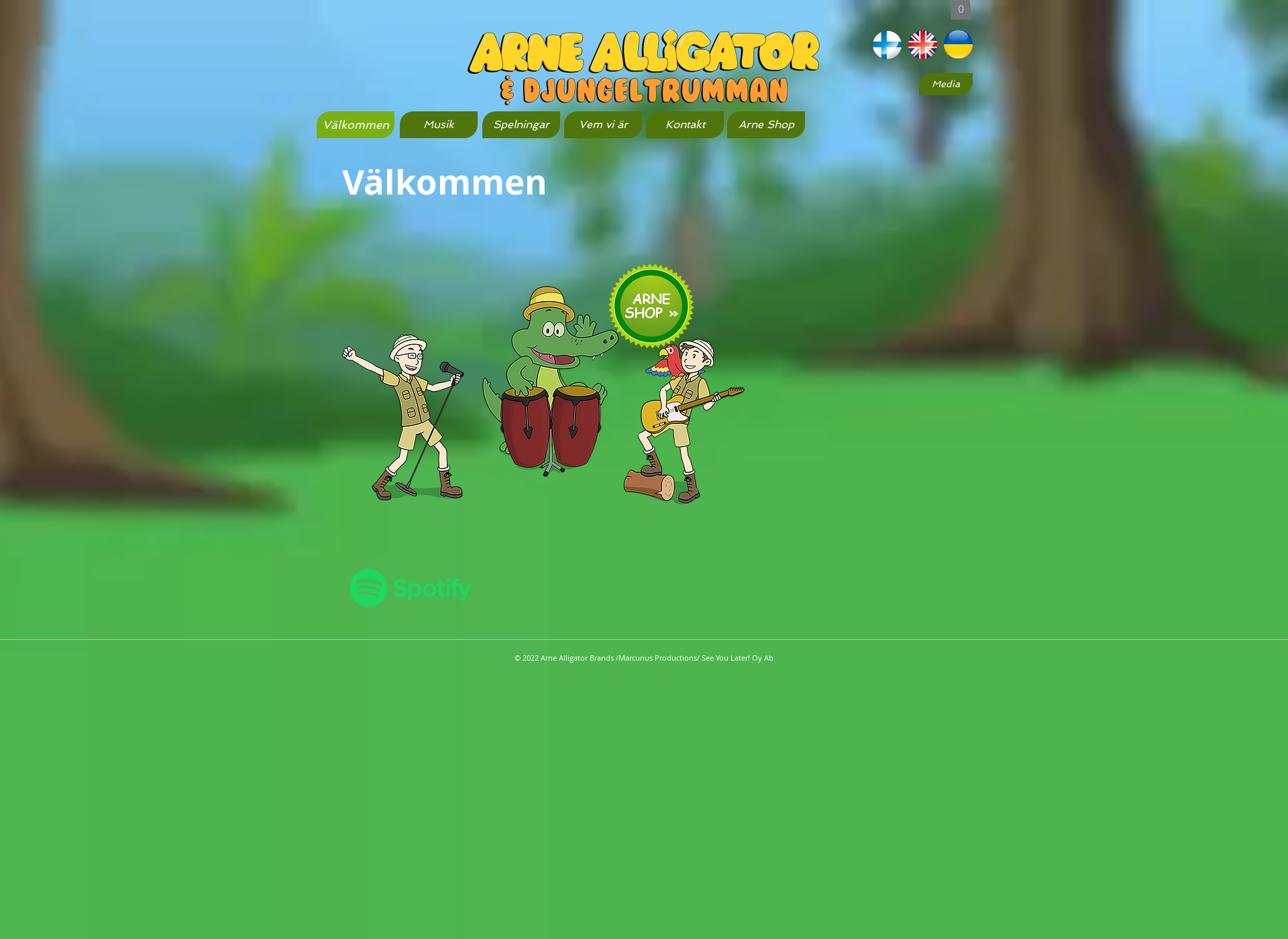 Skärmdump för arniealligator.com