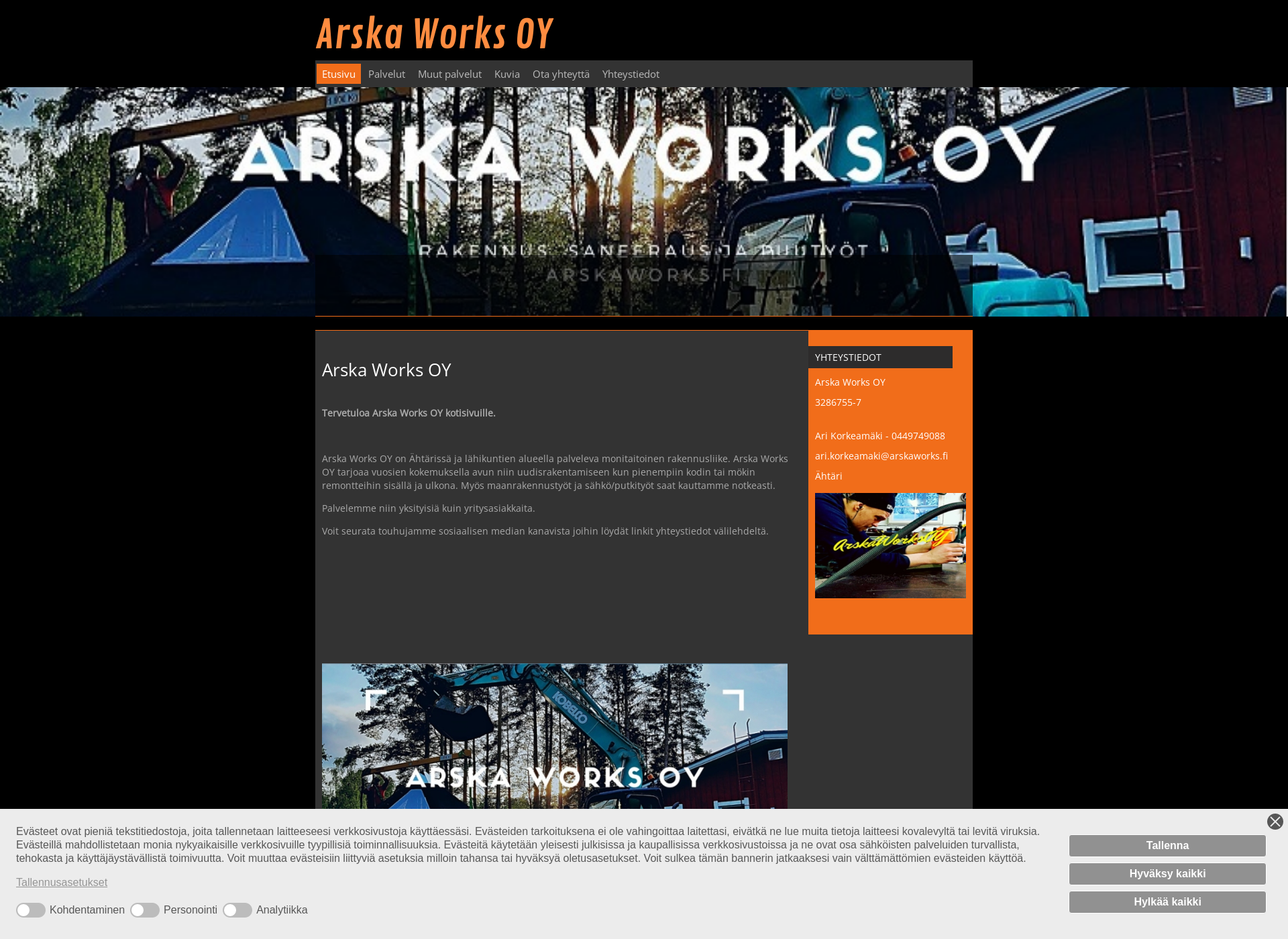 Screenshot for arskaworks.fi