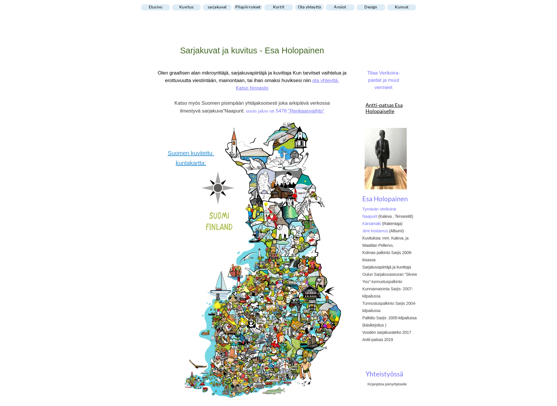 Skärmdump för artehoo.fi