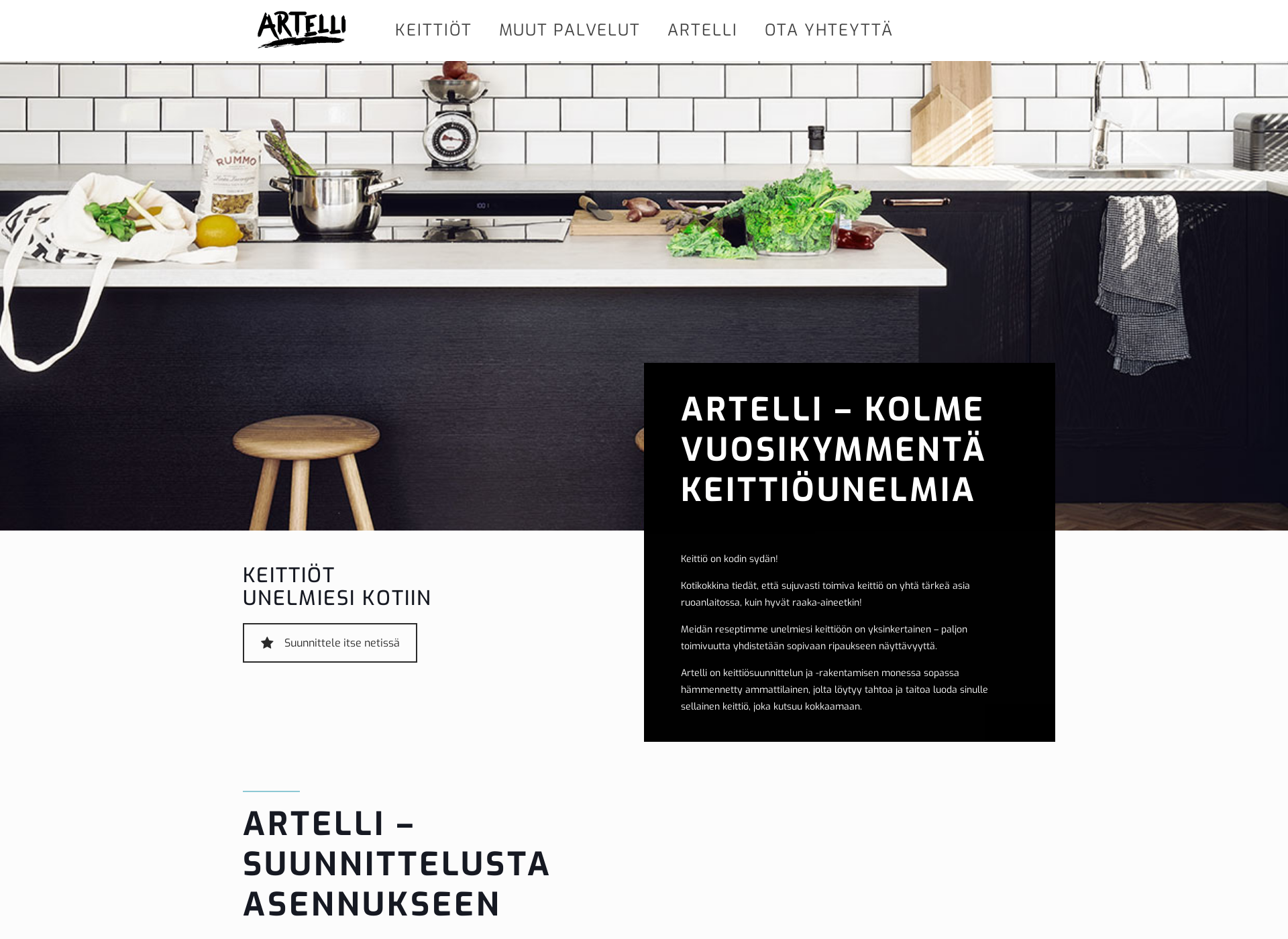 Screenshot for artelli.fi