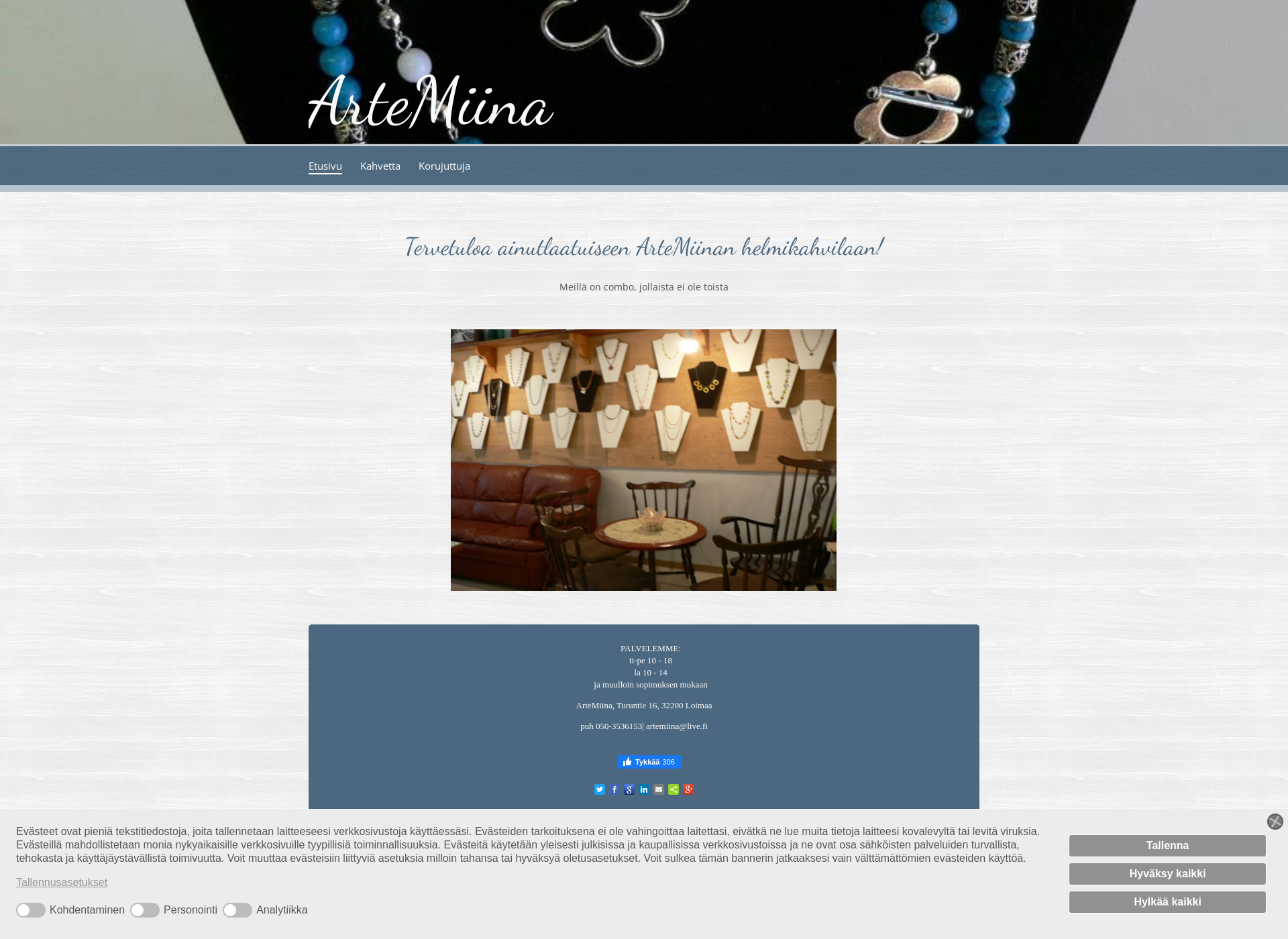 Screenshot for artemiina.fi