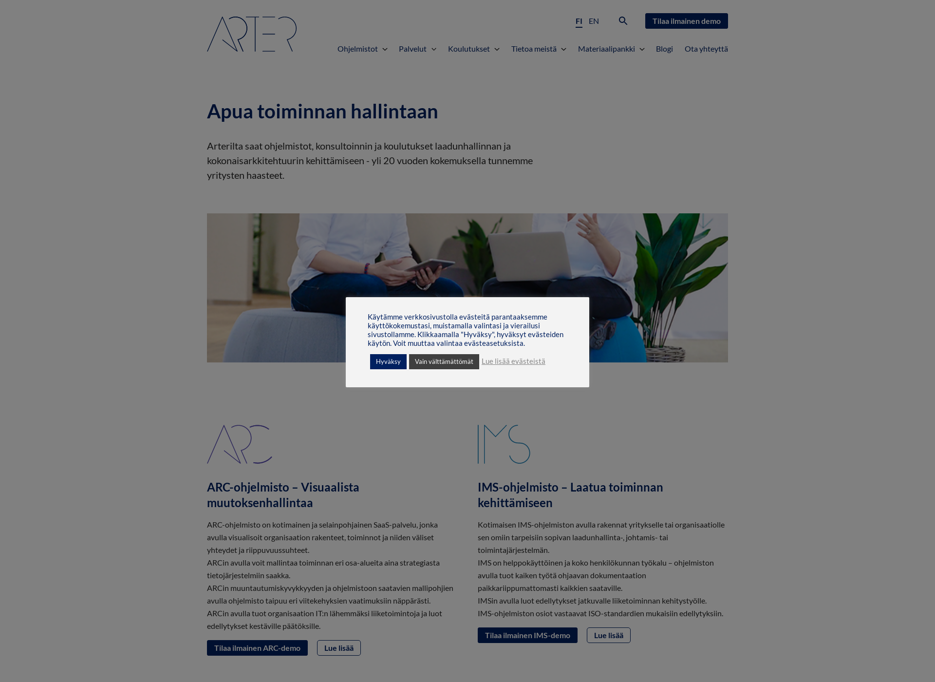 Screenshot for arter.fi