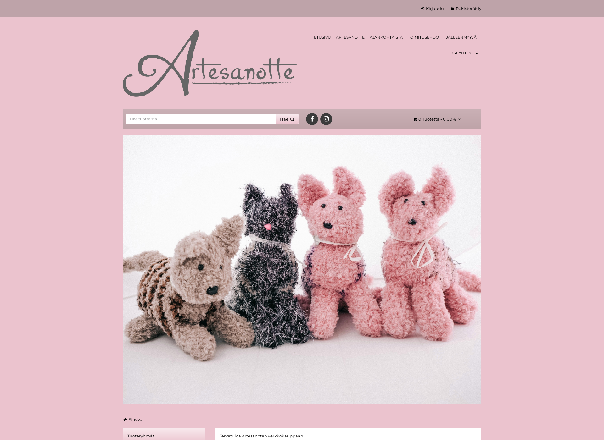 Screenshot for artesanotte.fi
