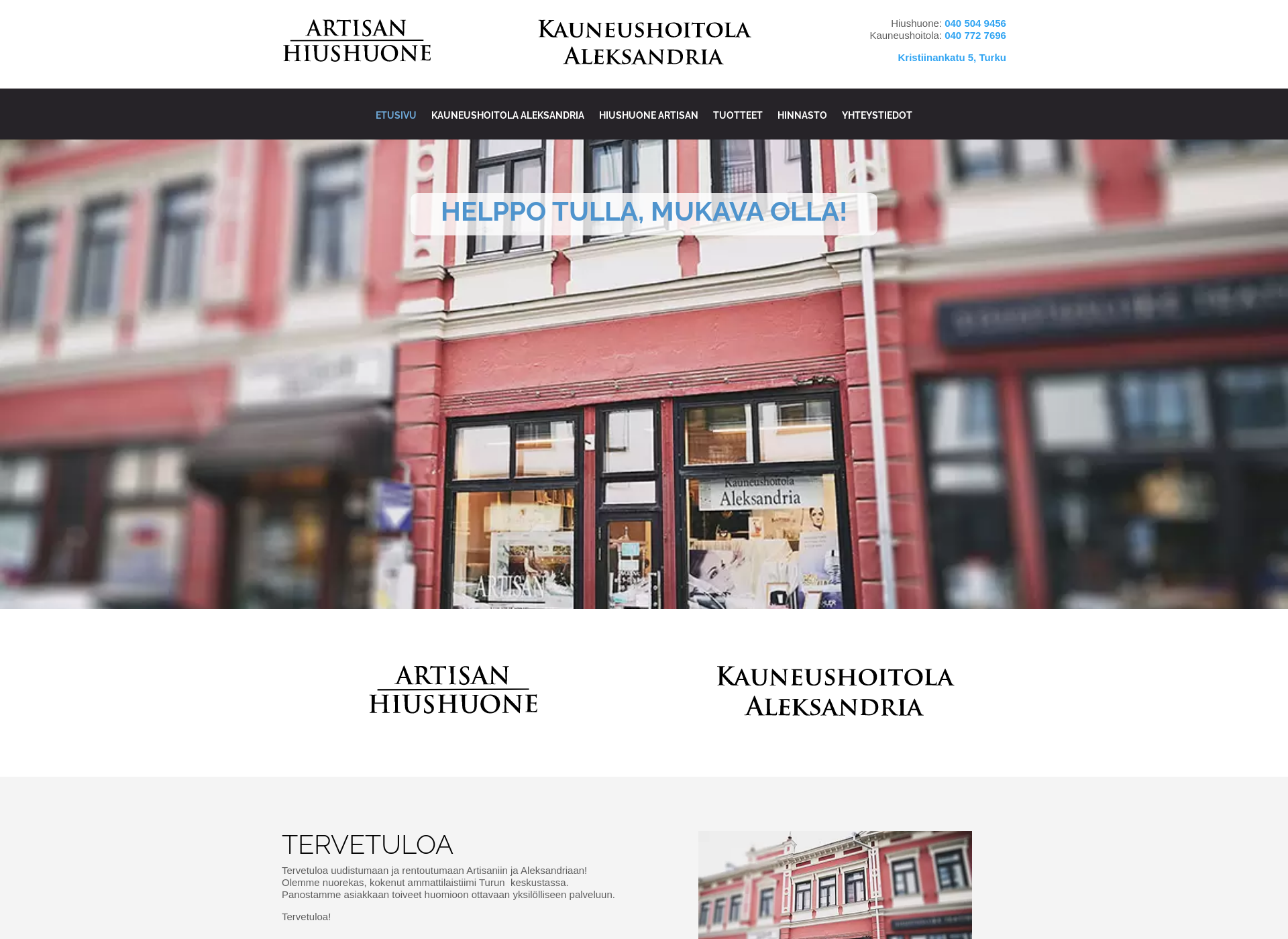Screenshot for artisanjaaleksandria.fi