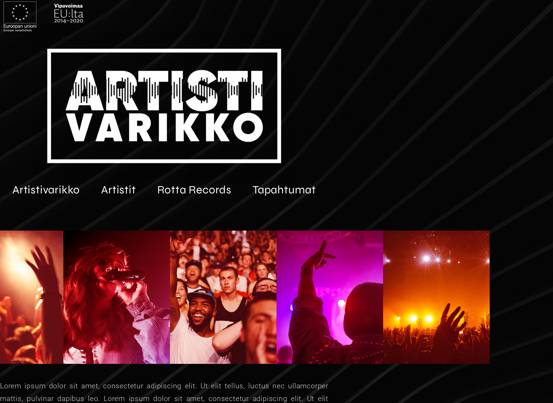Screenshot for artistivarikko.fi