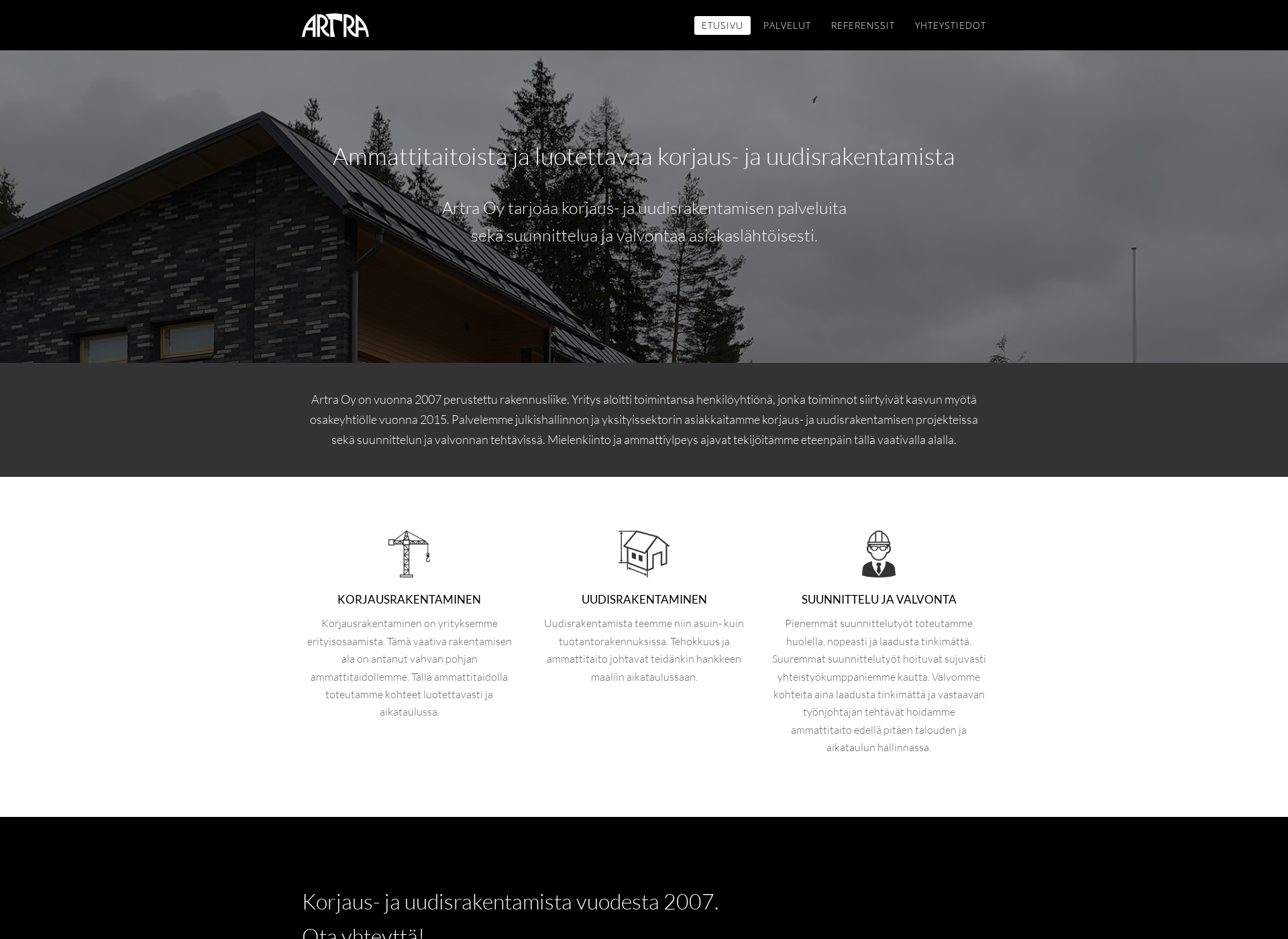 Screenshot for artra.fi