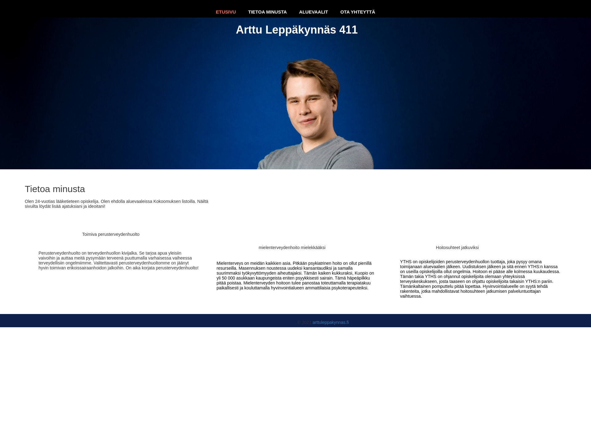 Screenshot for arttuleppakynnas.fi