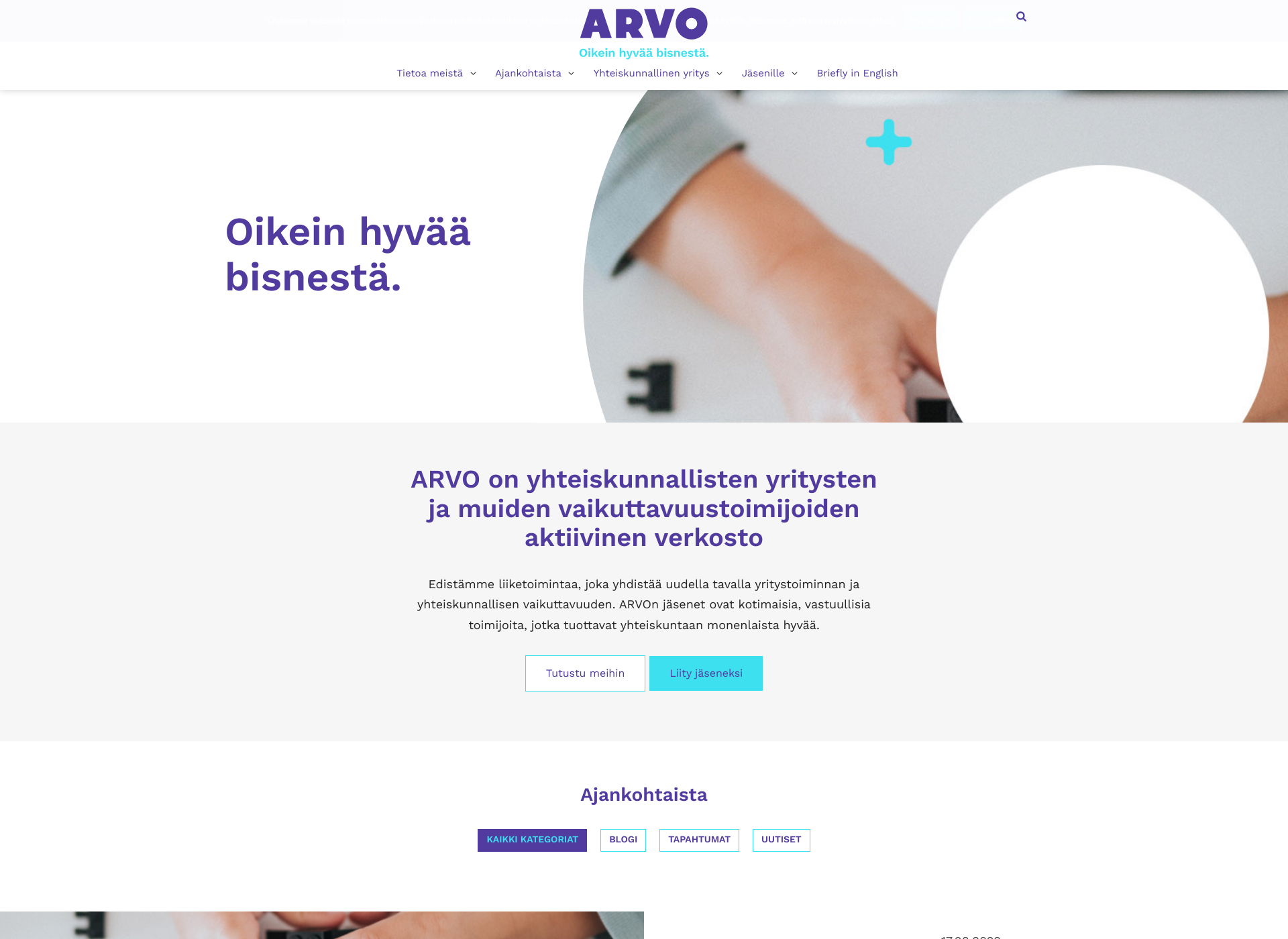 Screenshot for arvo-liitto.fi