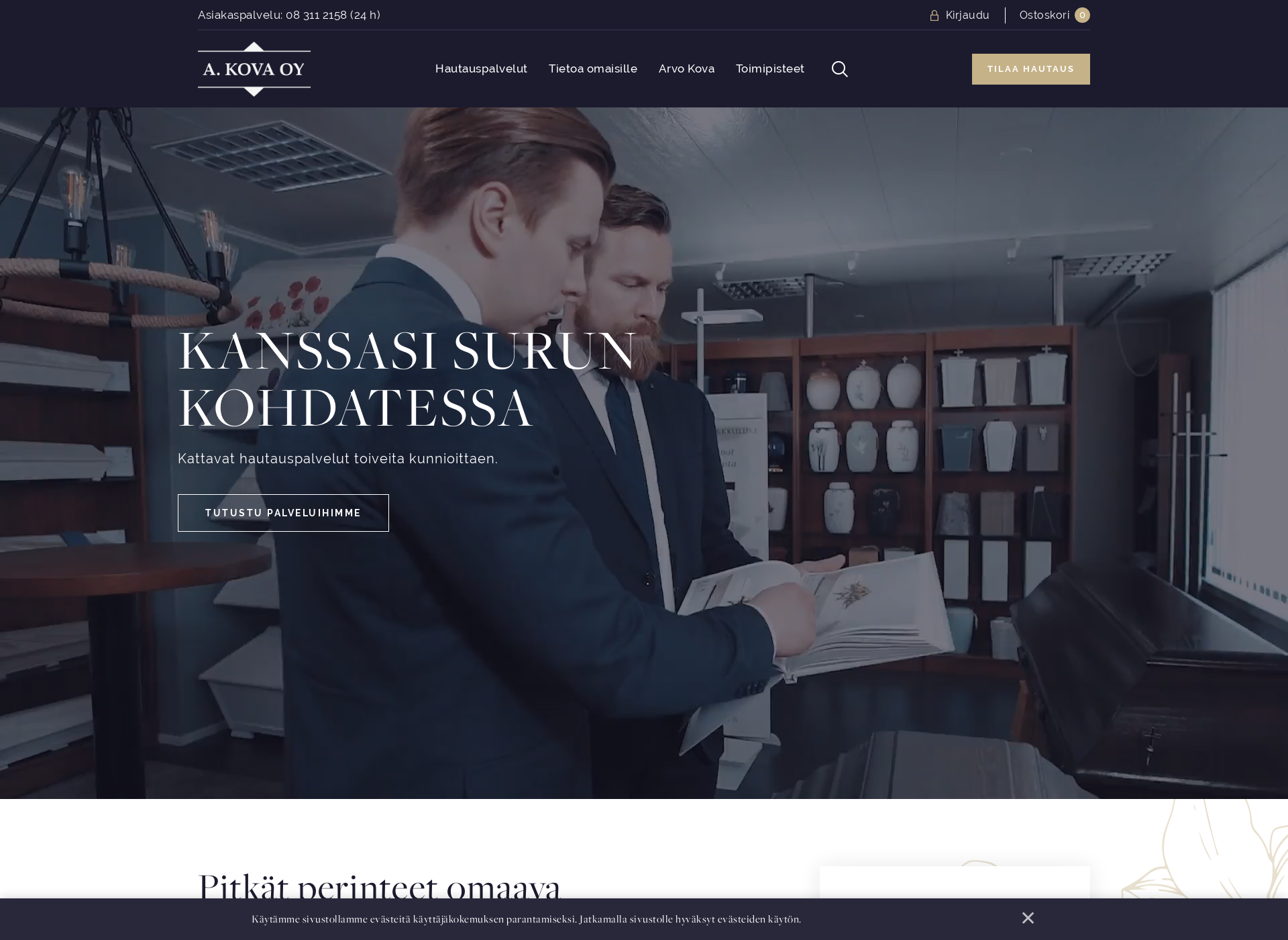 Screenshot for arvokovaoy.fi