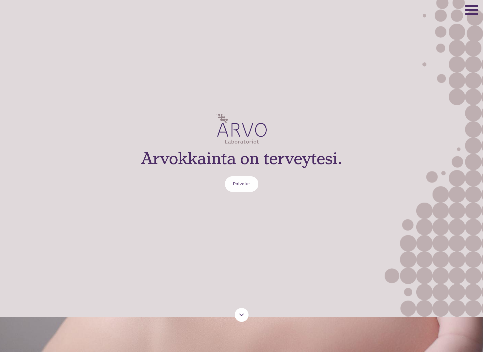 Skärmdump för arvolaboratorio.fi