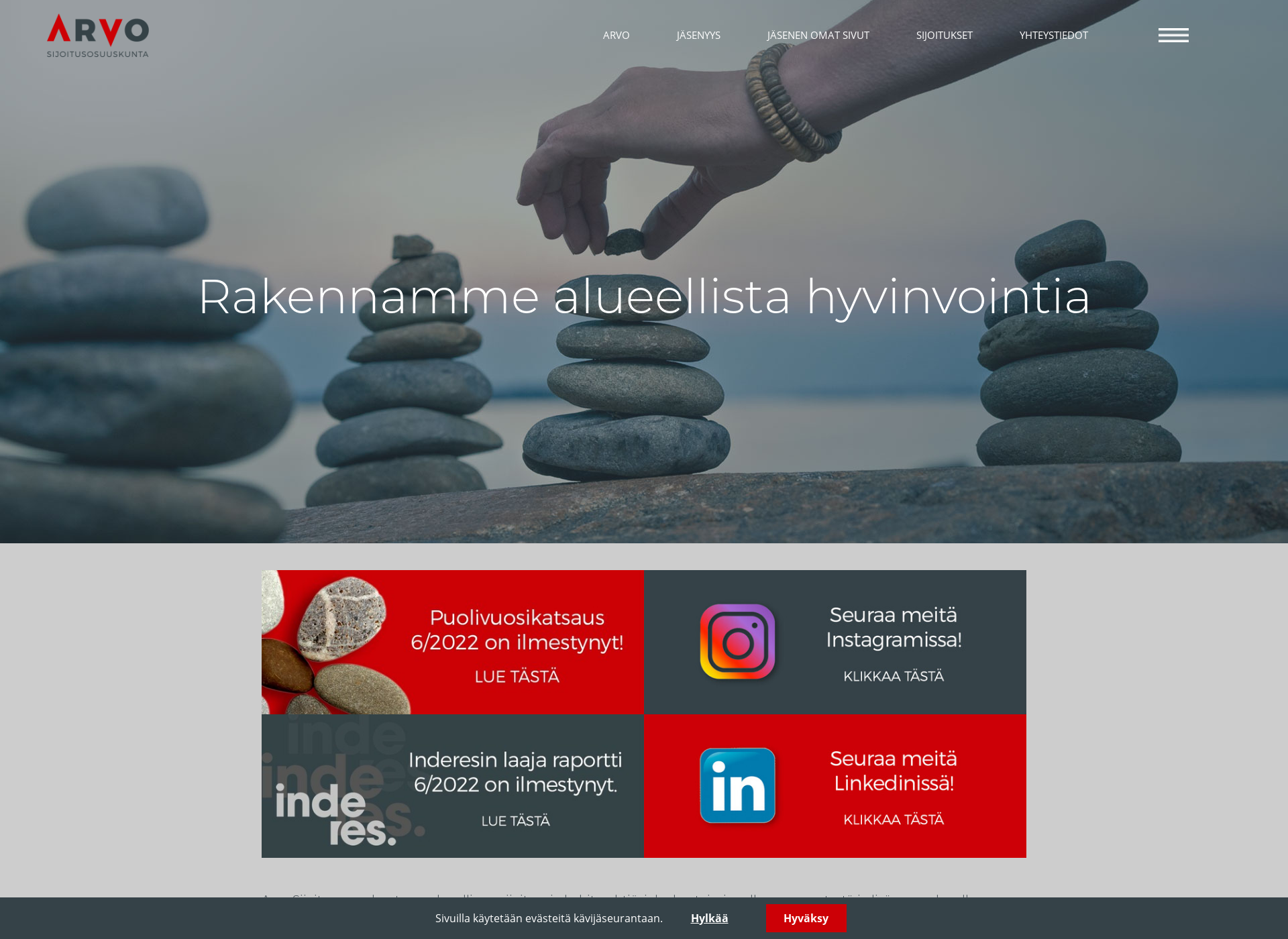 Screenshot for arvosijoitus.fi