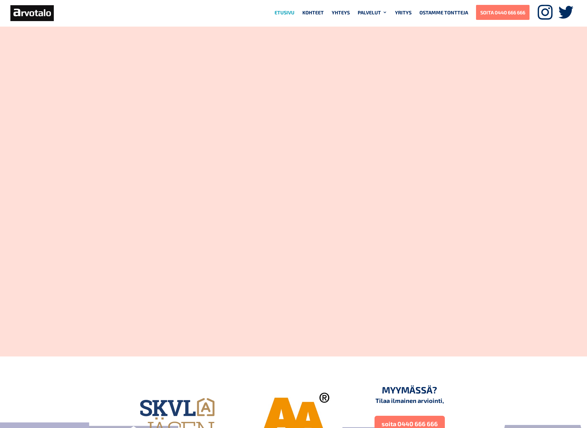 Screenshot for arvotalo.fi