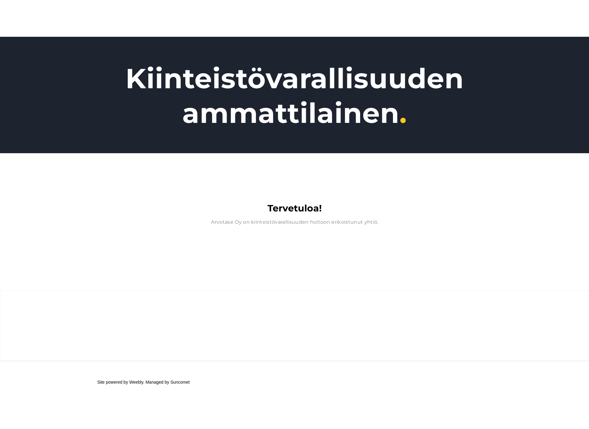 Skärmdump för arvotase.fi
