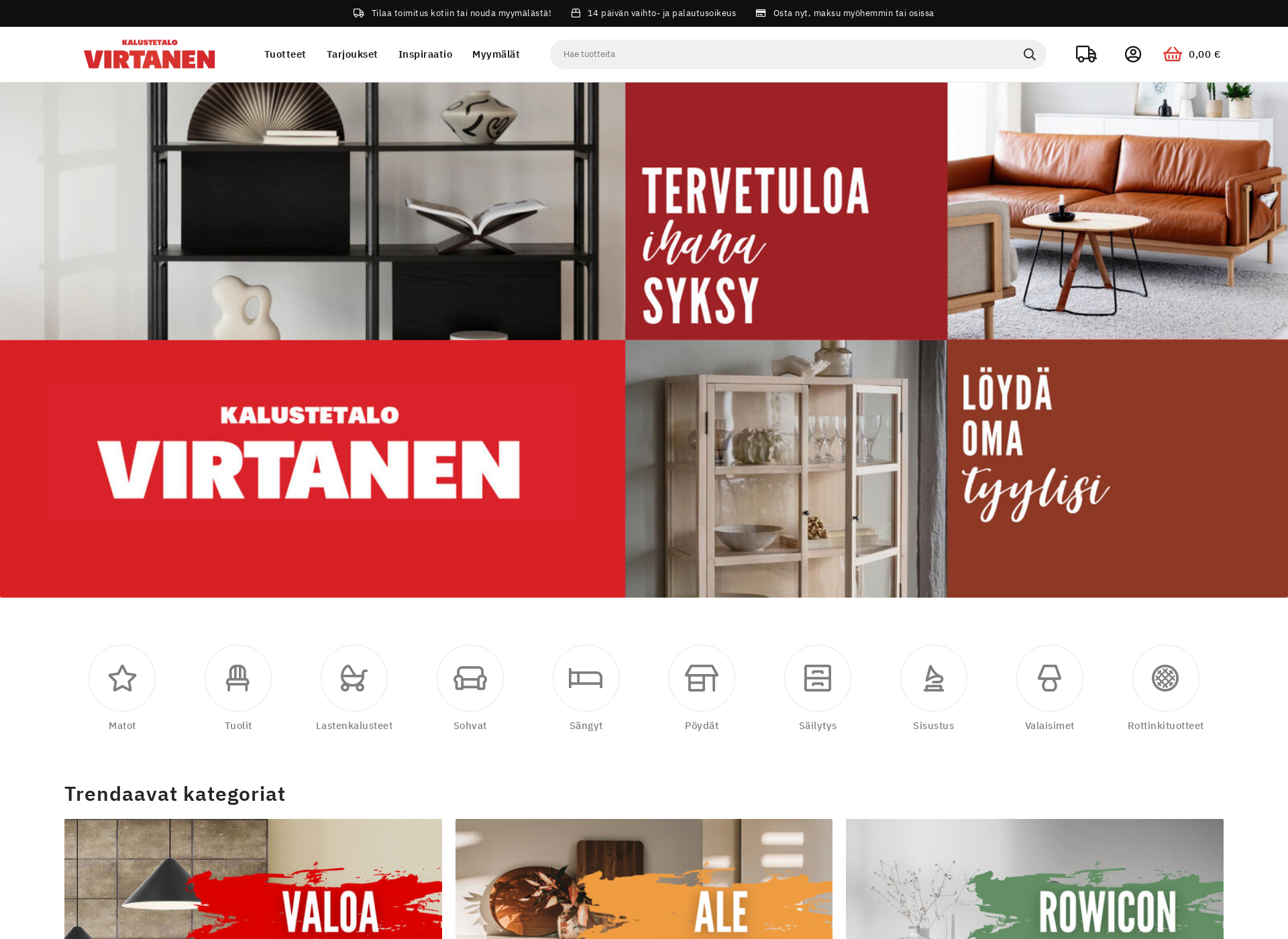 Screenshot for arvovirtanen.fi