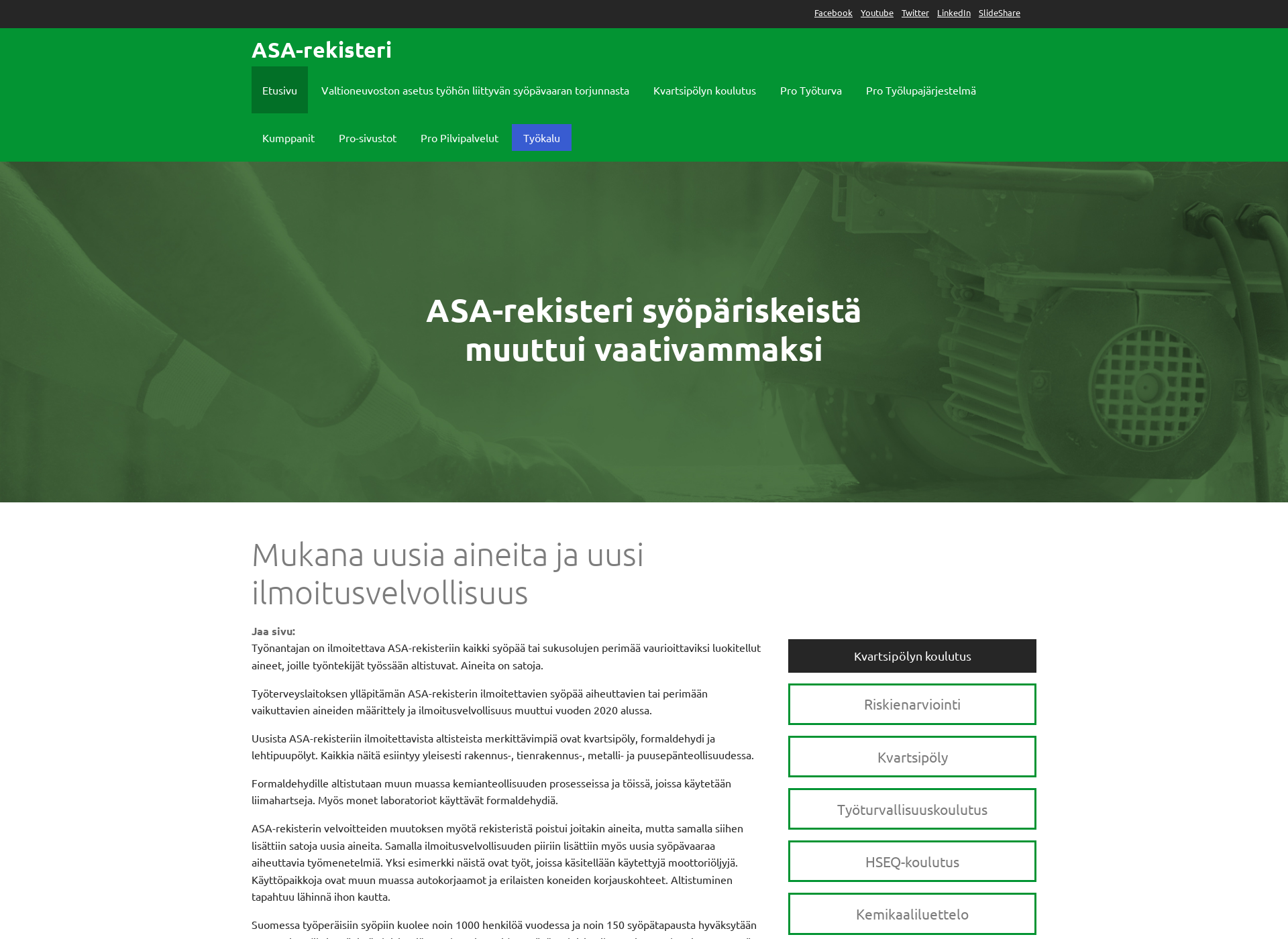 Skärmdump för asa-rekisteri.fi