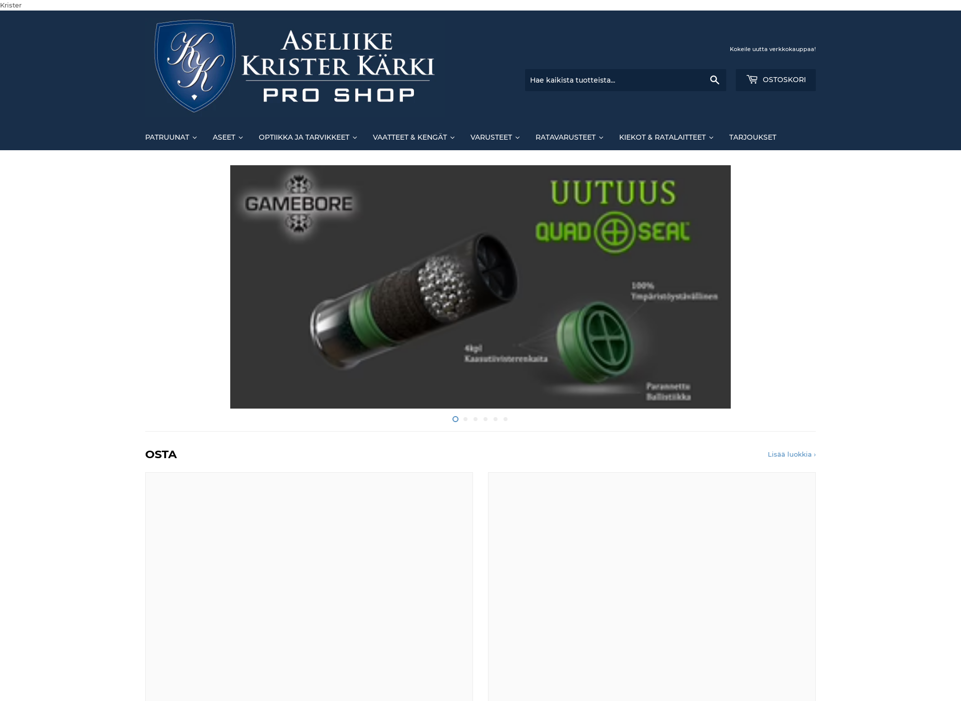 Screenshot for aseliikekarki.fi