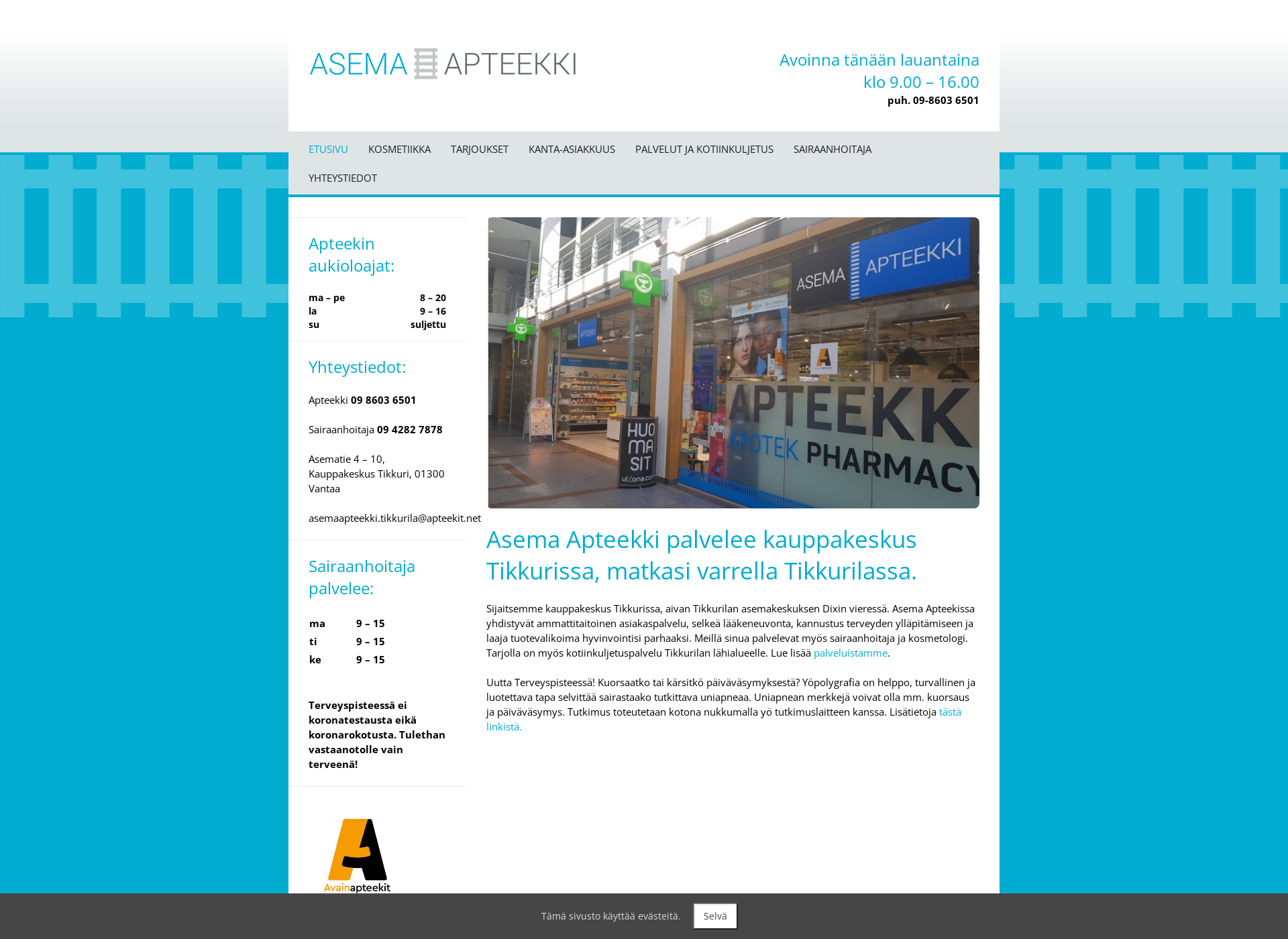 Screenshot for asemaapteekki.fi