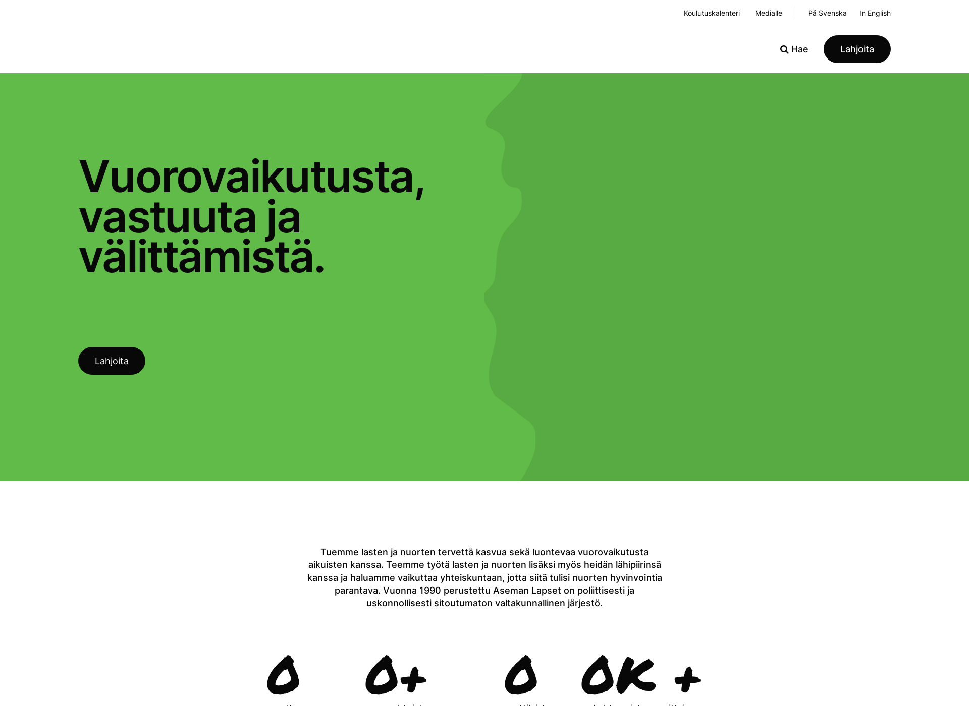 Screenshot for asemanlapset.fi