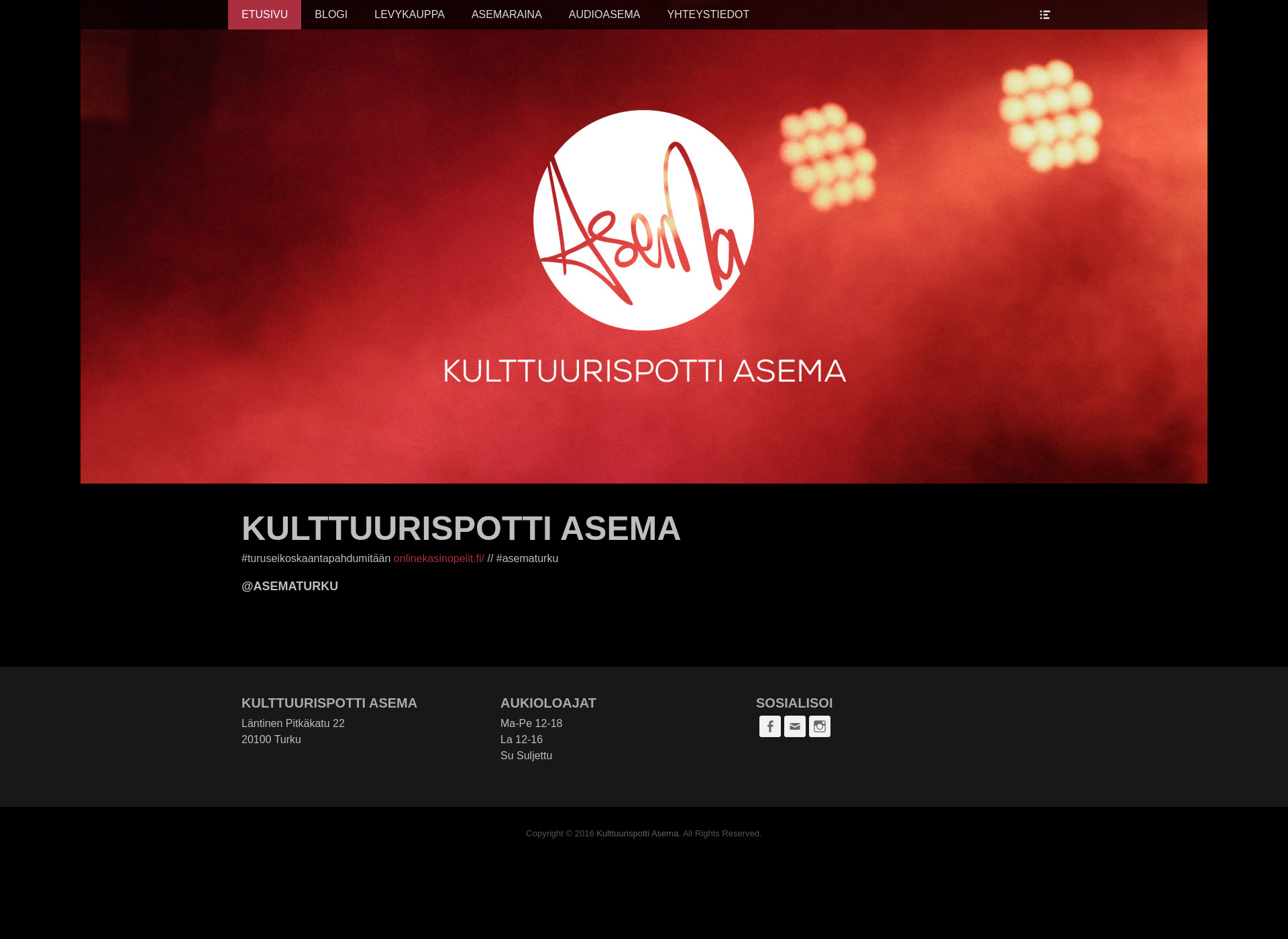 Skärmdump för asematurku.fi