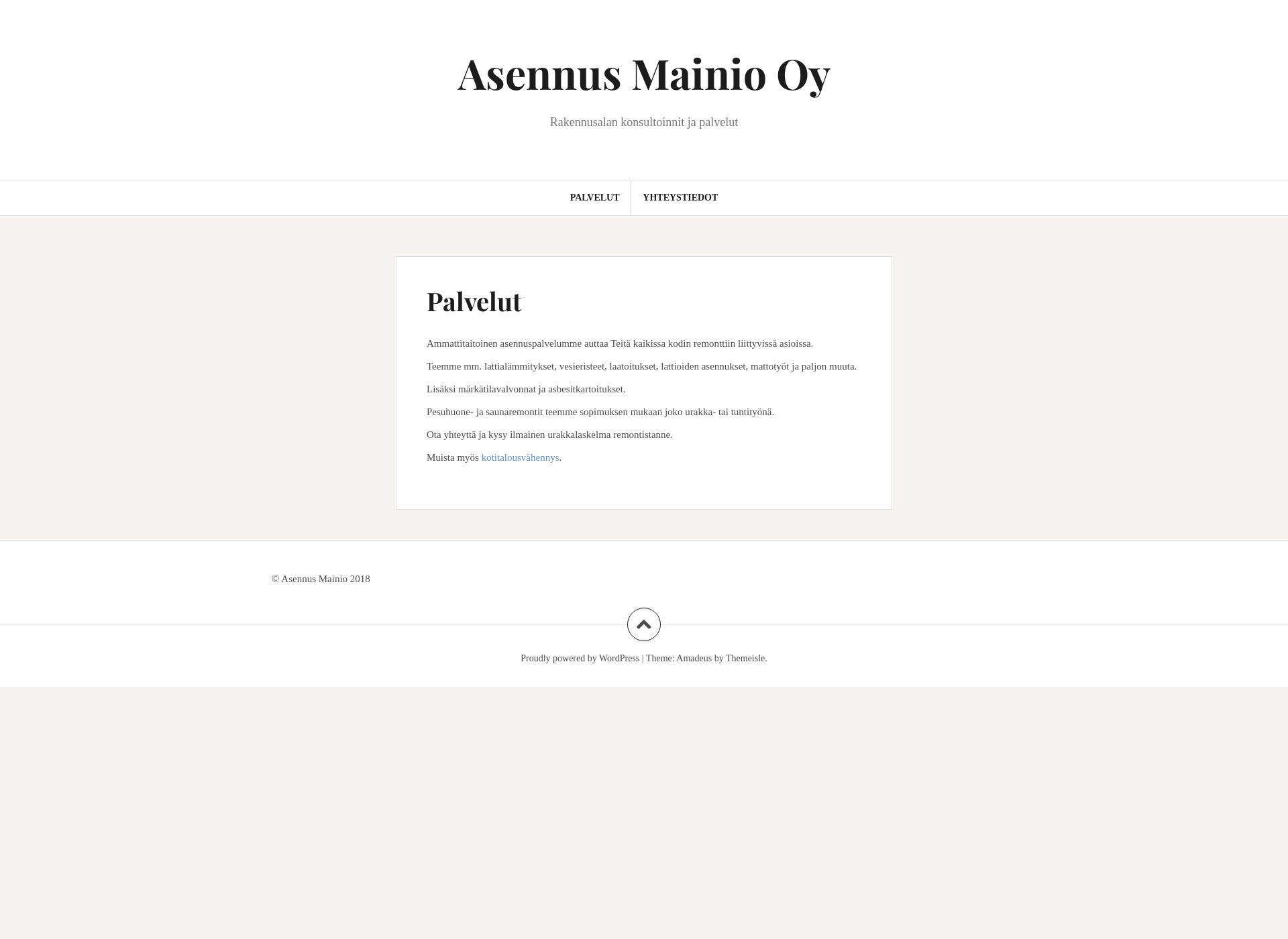 Screenshot for asennusmainio.fi