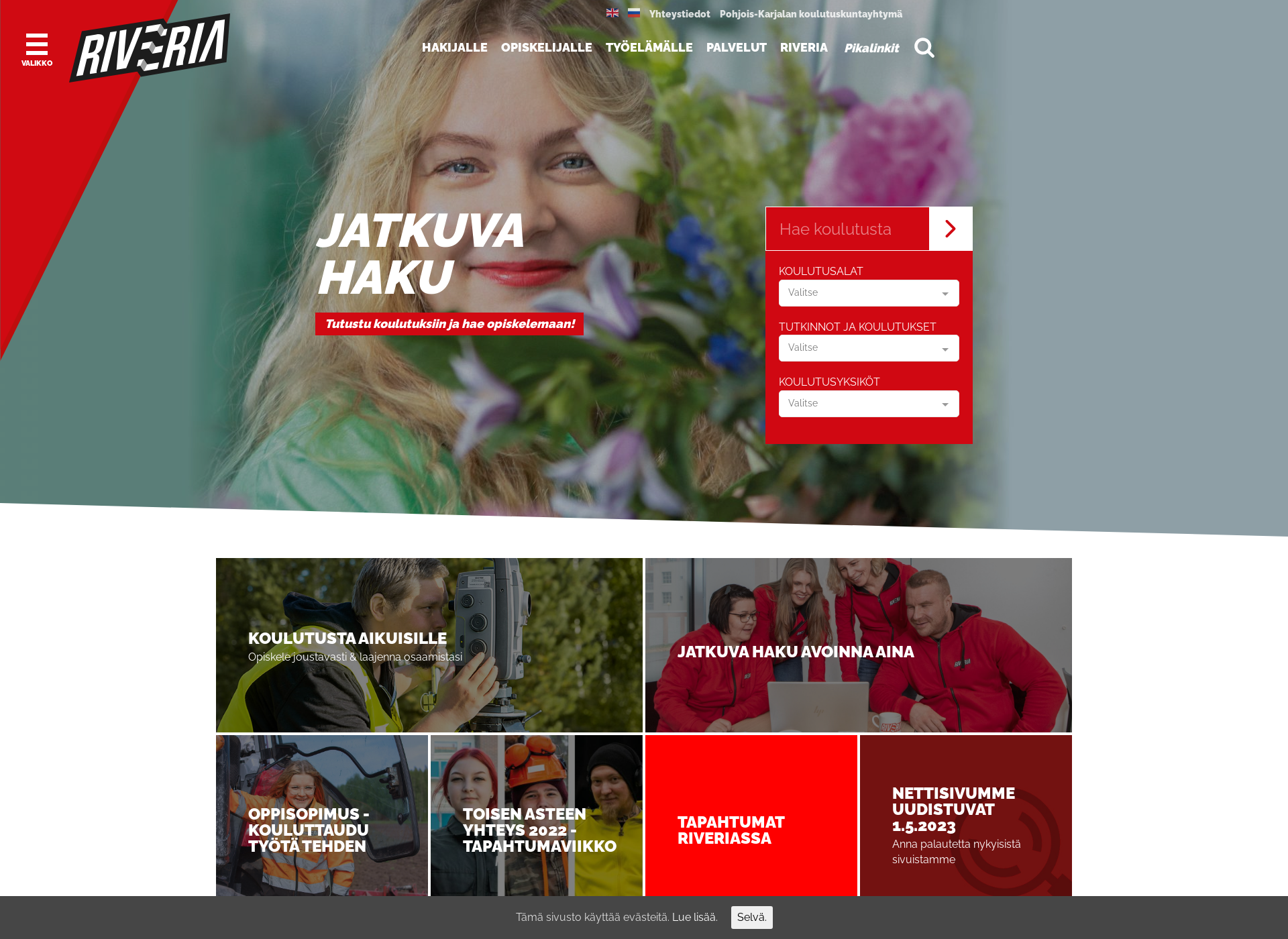 Screenshot for asentajaopit.fi