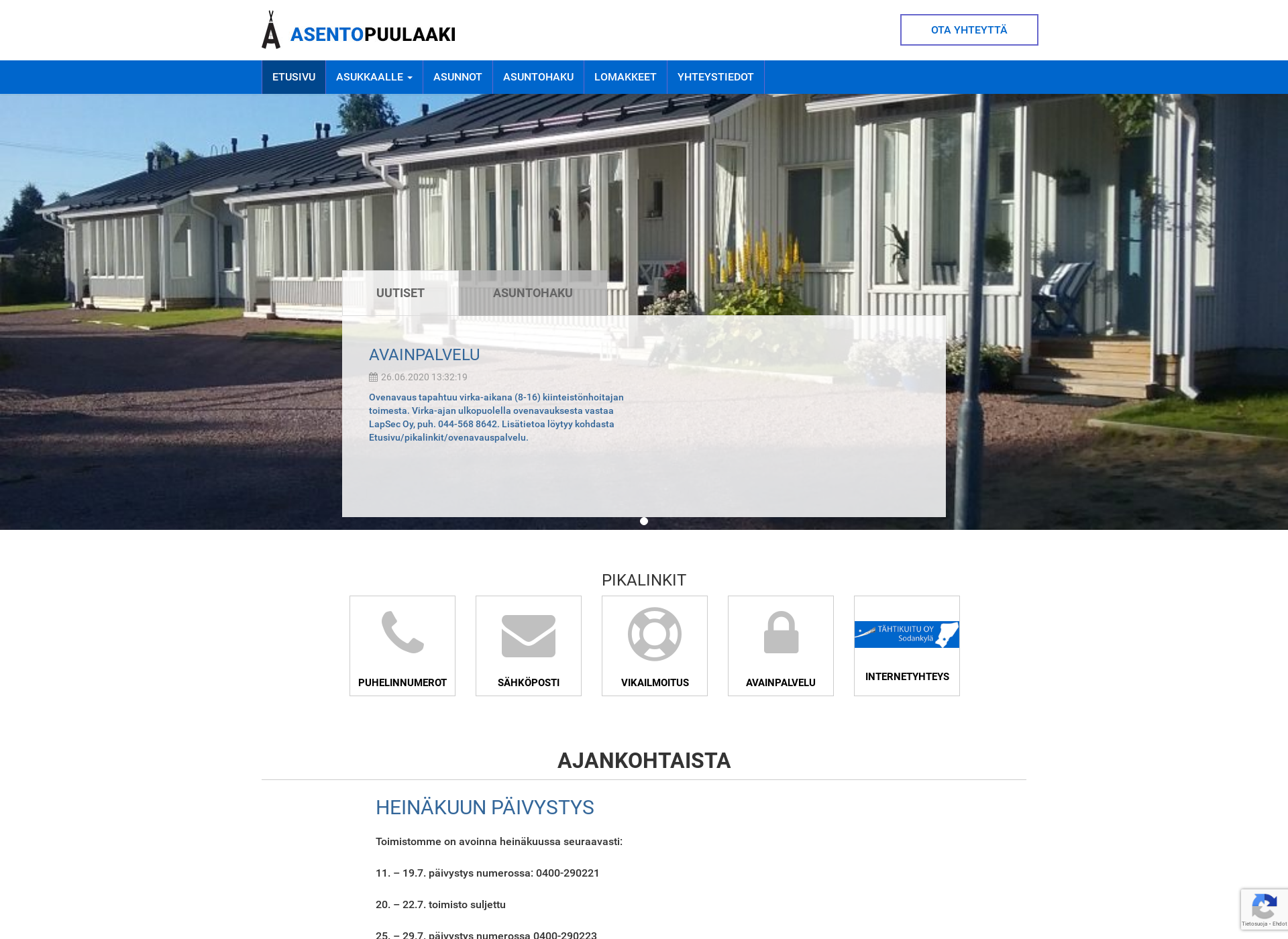 Screenshot for asentopuulaaki.fi