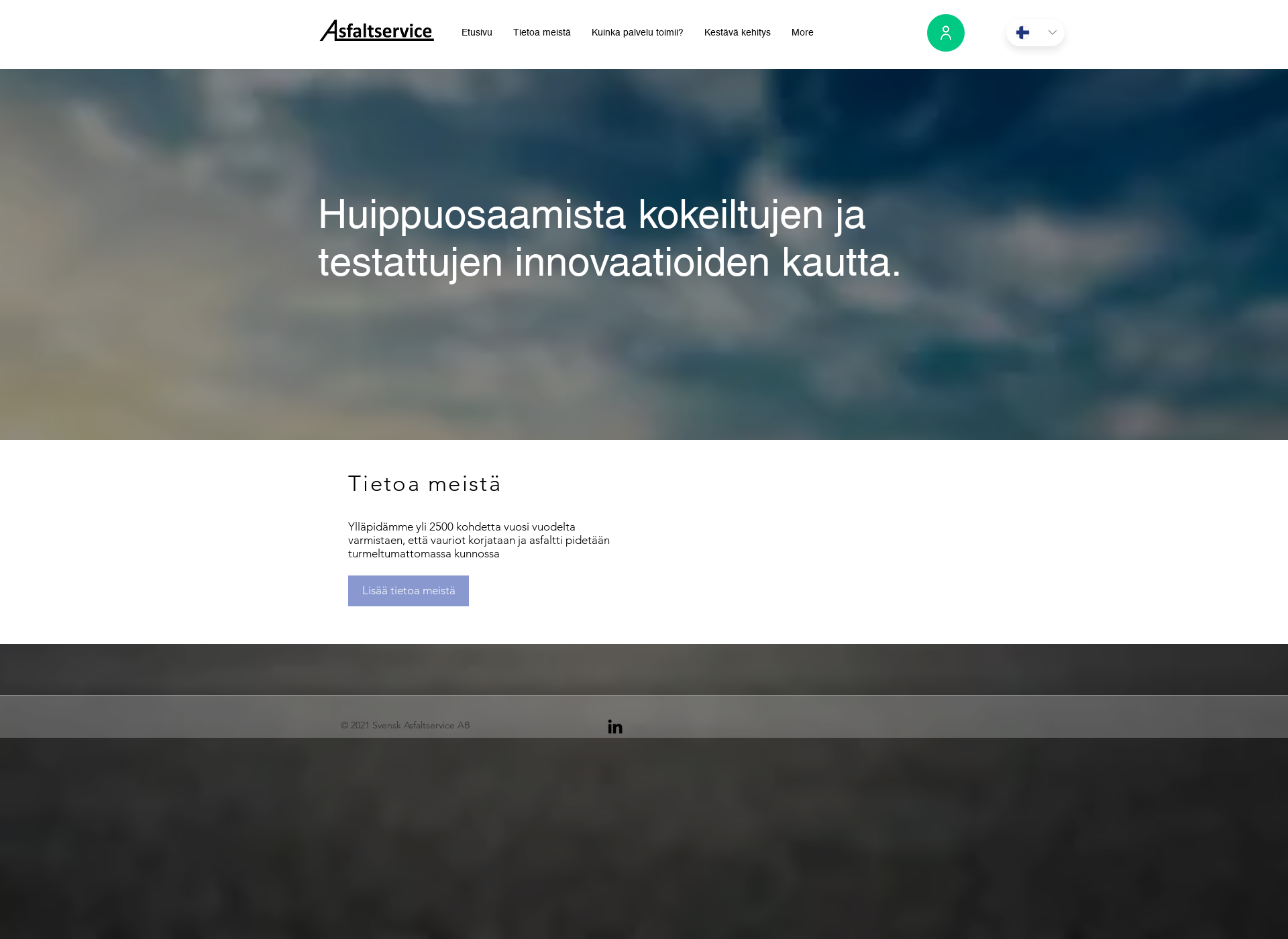 Skärmdump för asfaltservice.fi