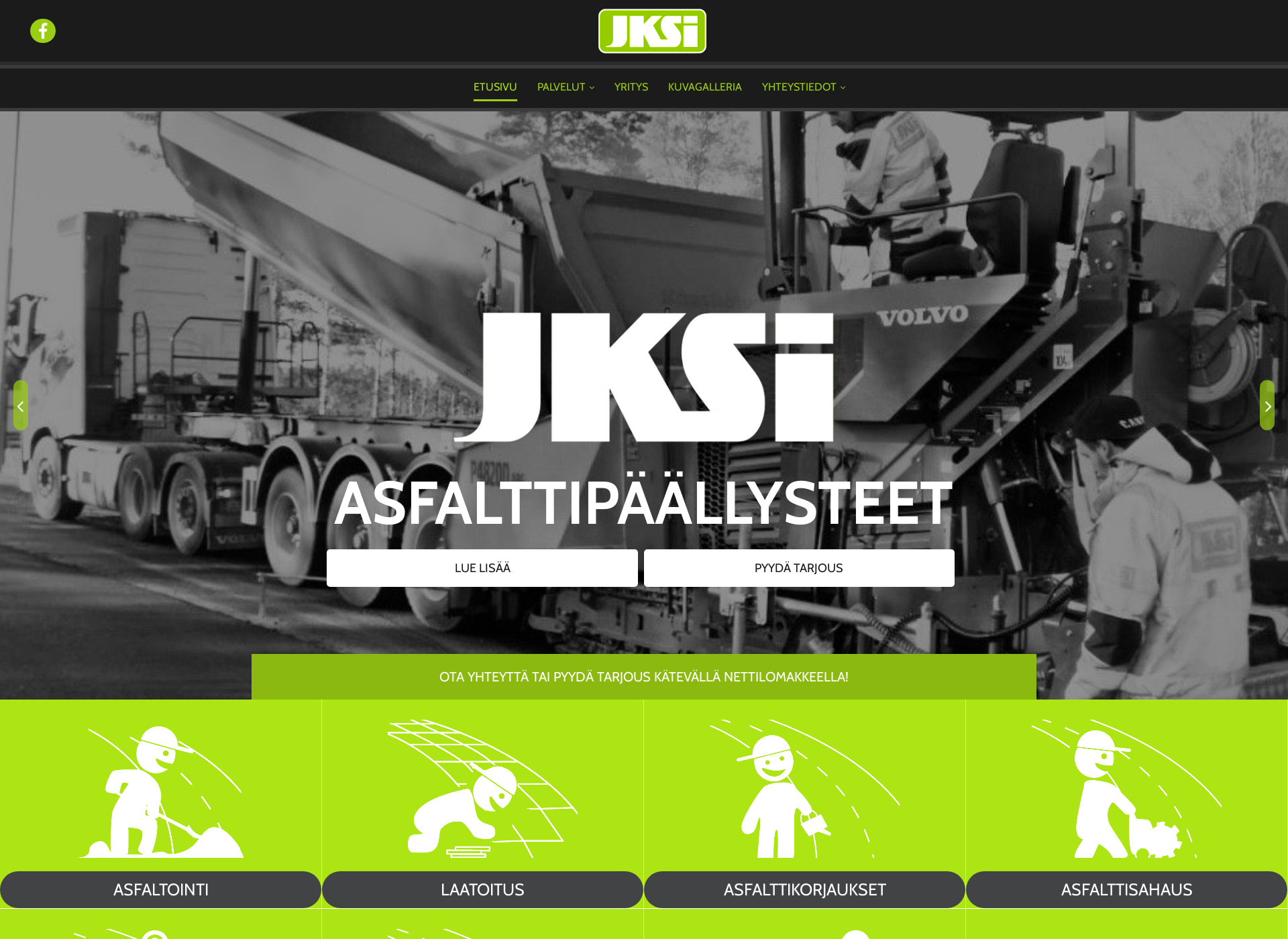 Skärmdump för asfaltti-turku.fi